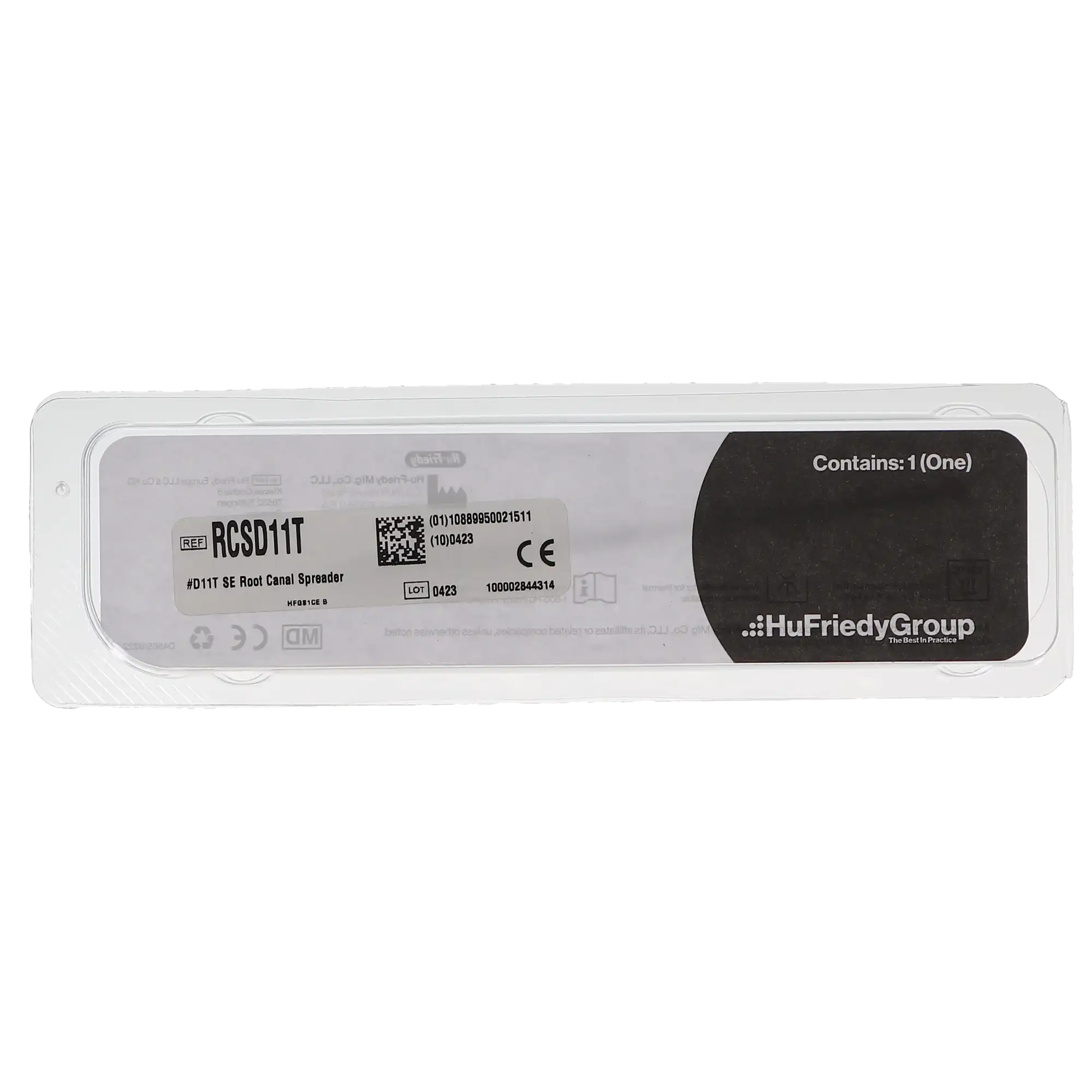Hu-Friedy D11T Single-End Root Canal Spreader, #30 Round Handle, 0.23 mm, RCSD11T, 1/Pk thumbnail 4