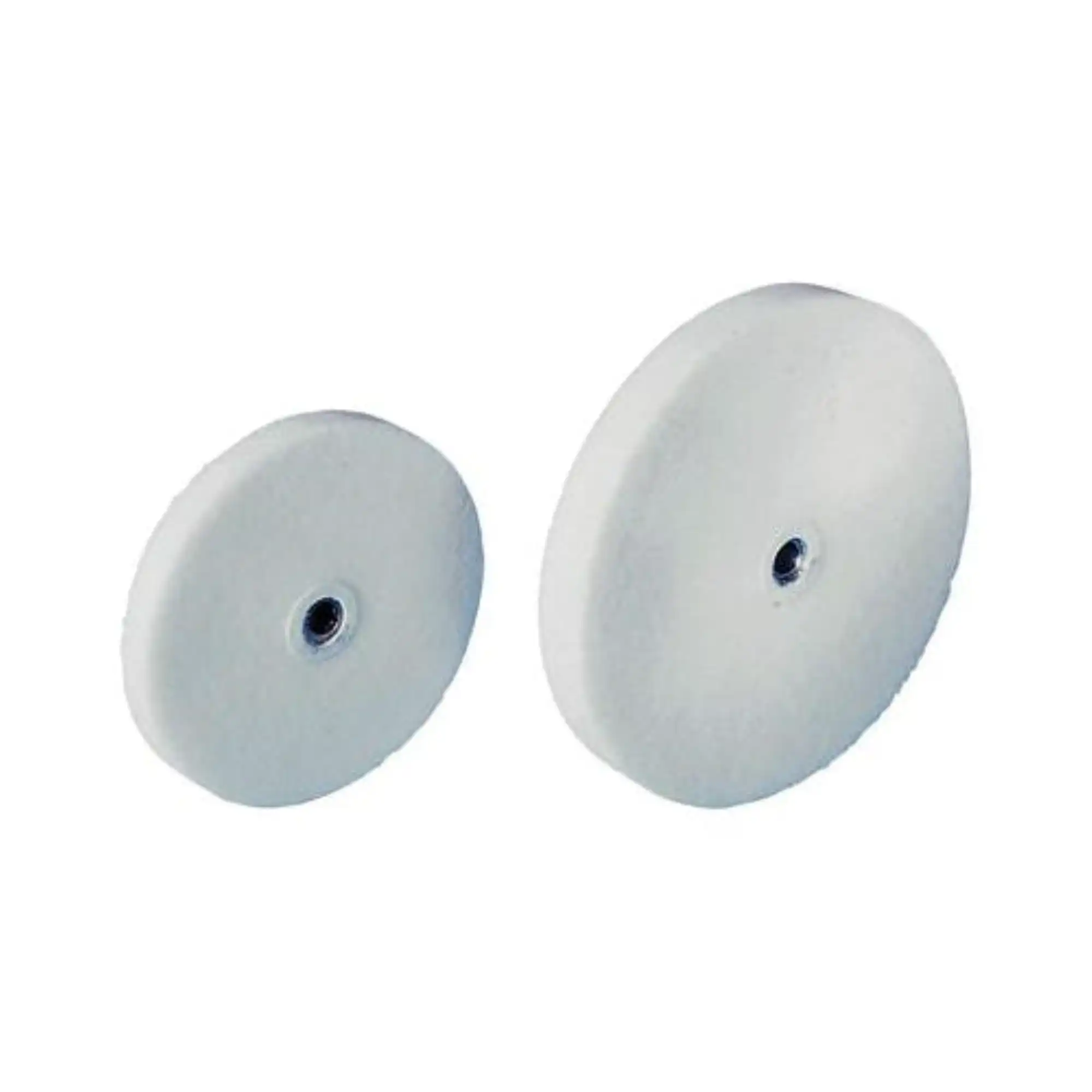 Keystone White Acrylic Knock-Down Wheel, Aluminum Oxide, 4" x 1/2" with 1/4" Lead Reinforced Center Hole, 36-46 Grit, 1900090 thumbnail 3