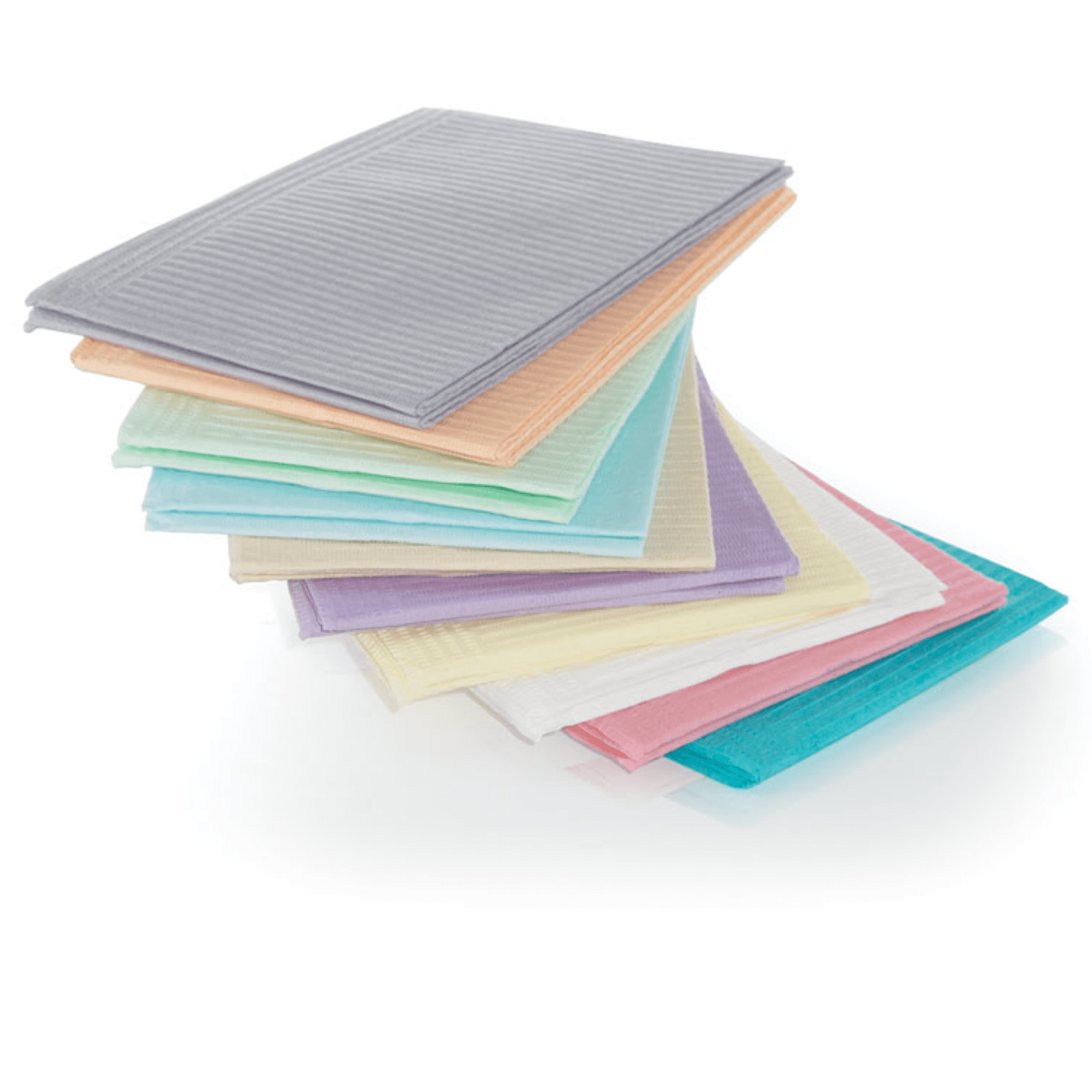 Medicom Dry-Back Plus Dental Bibs, 3-Ply Paper + 1-Ply Poly, Lavender, 13" x 18", 500/Case, 8380 thumbnail 2