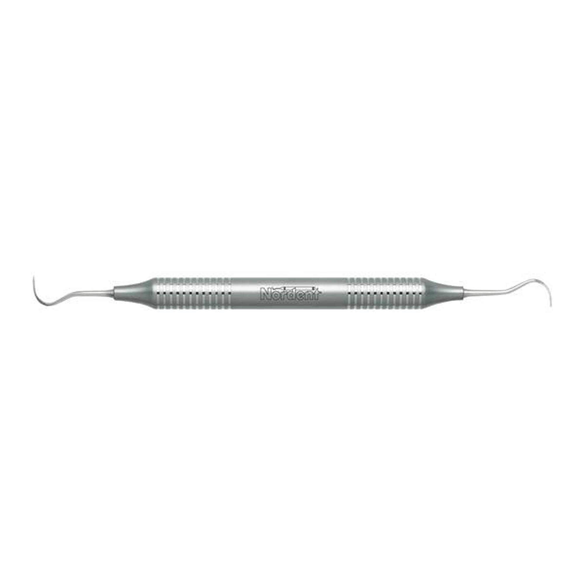 Nordent #N67 (H6/H7) Offset Sickle Scaler, Double-Ended, Anterior, DuraLite Round Handle, Stainless Steel, 1/Pk, RESCN67 thumbnail 2