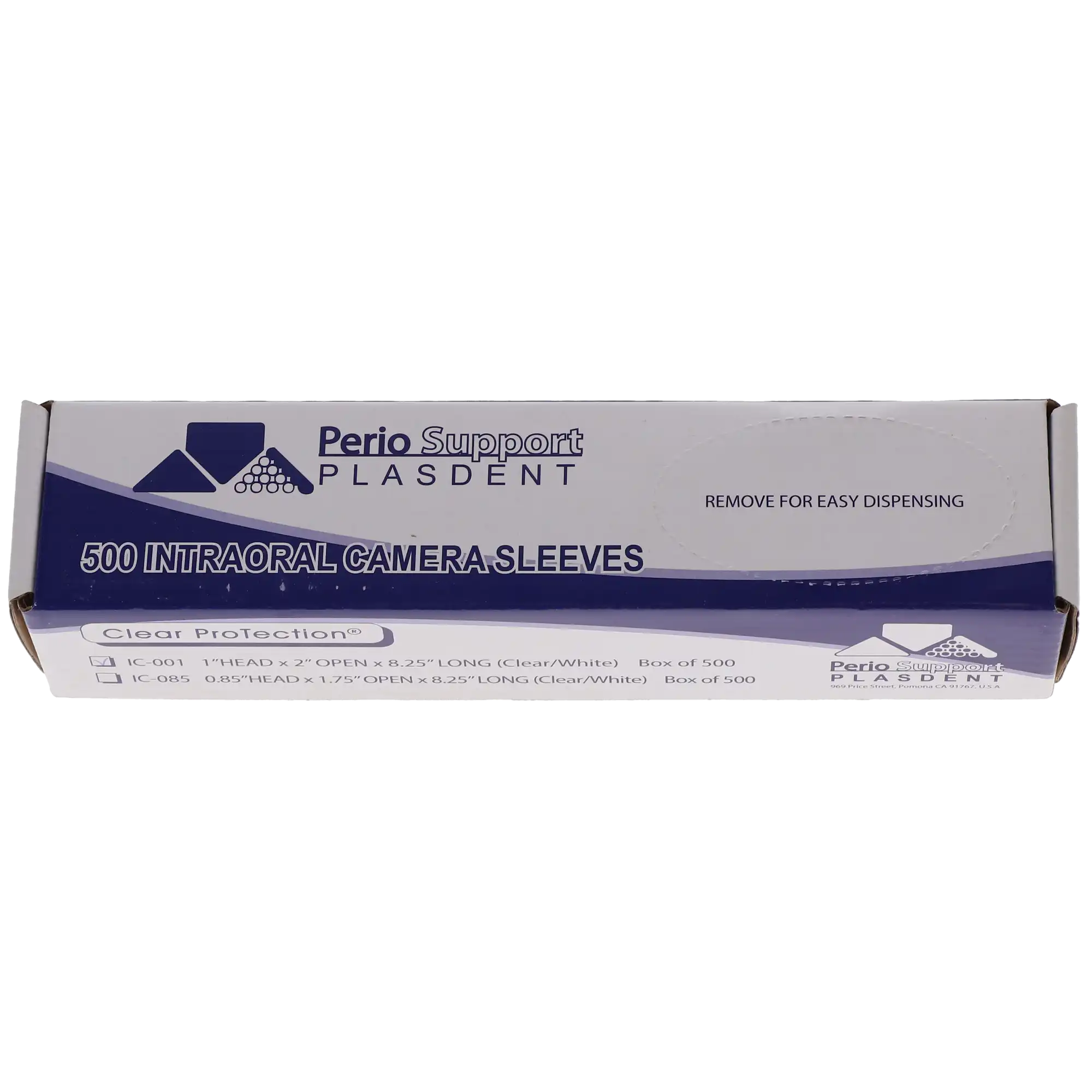 Plasdent Intraoral Camera Sleeves, Clear, 1" x 2" x 8.25", 500/Box, IC-001 thumbnail 4