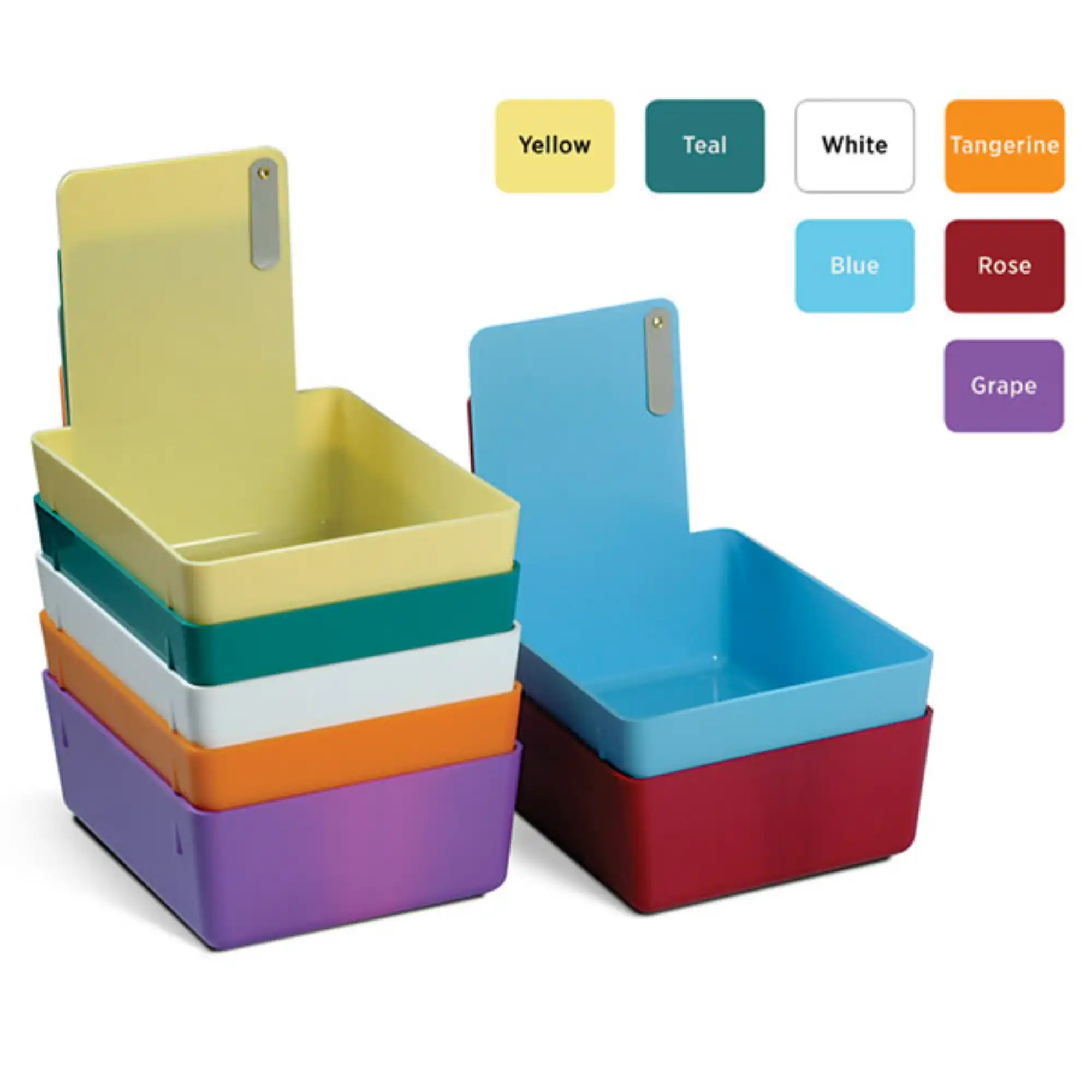 Plasdent Plastic Lab Pan with Metal Clip, Rose, 7-1/16" x 5-5/8" x 2-3/8", 1/Pk, 207MLP-5P thumbnail 5