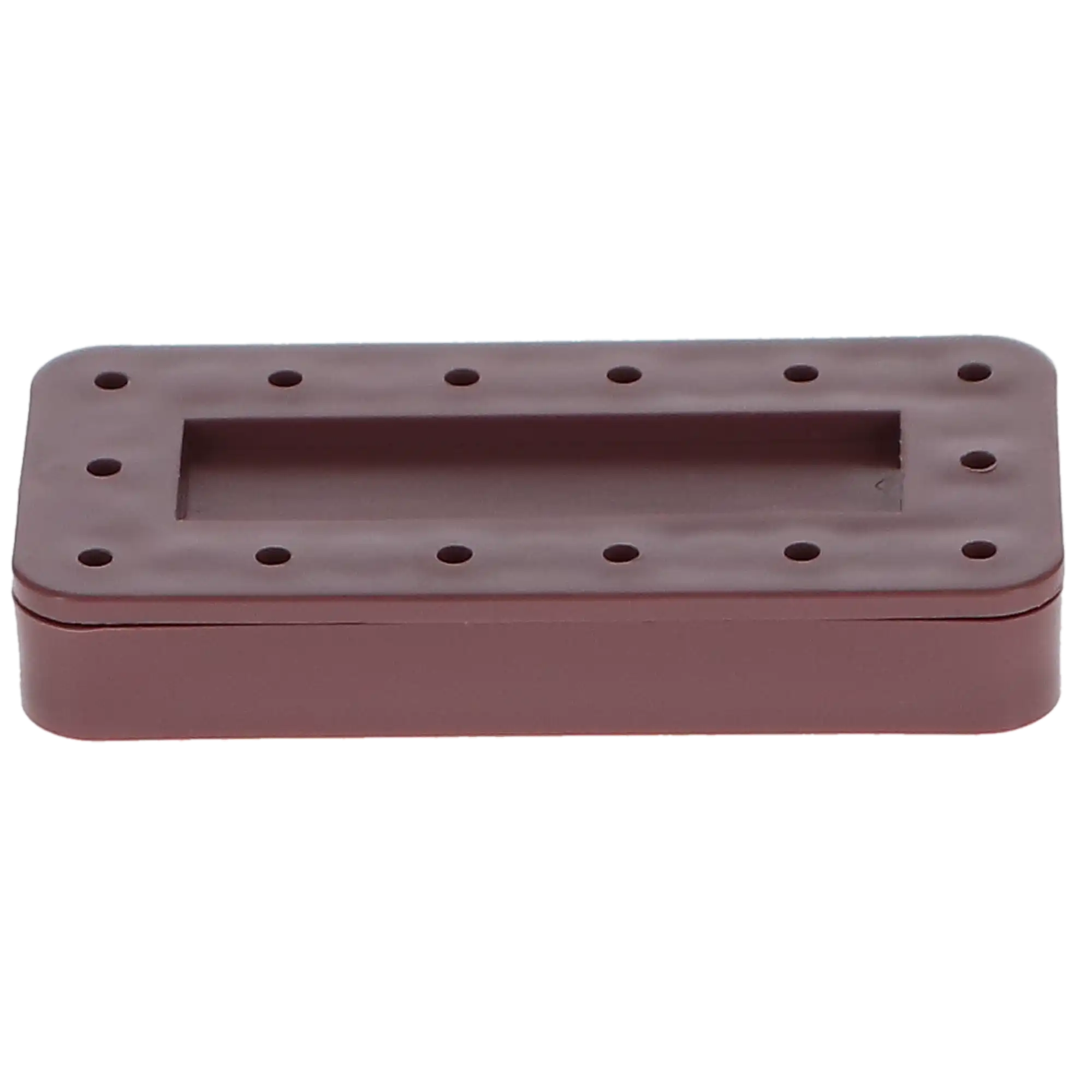 Plasdent Magnetic Bur Block, Rectangular, 14 Burs Capacity, Mauve, 1/Pk, 400BR-10 - Magnetic Bur Block, 14 Burs Capacity, Rectangular, Mauve, 1/Pk, 400BR-10 - Image 1