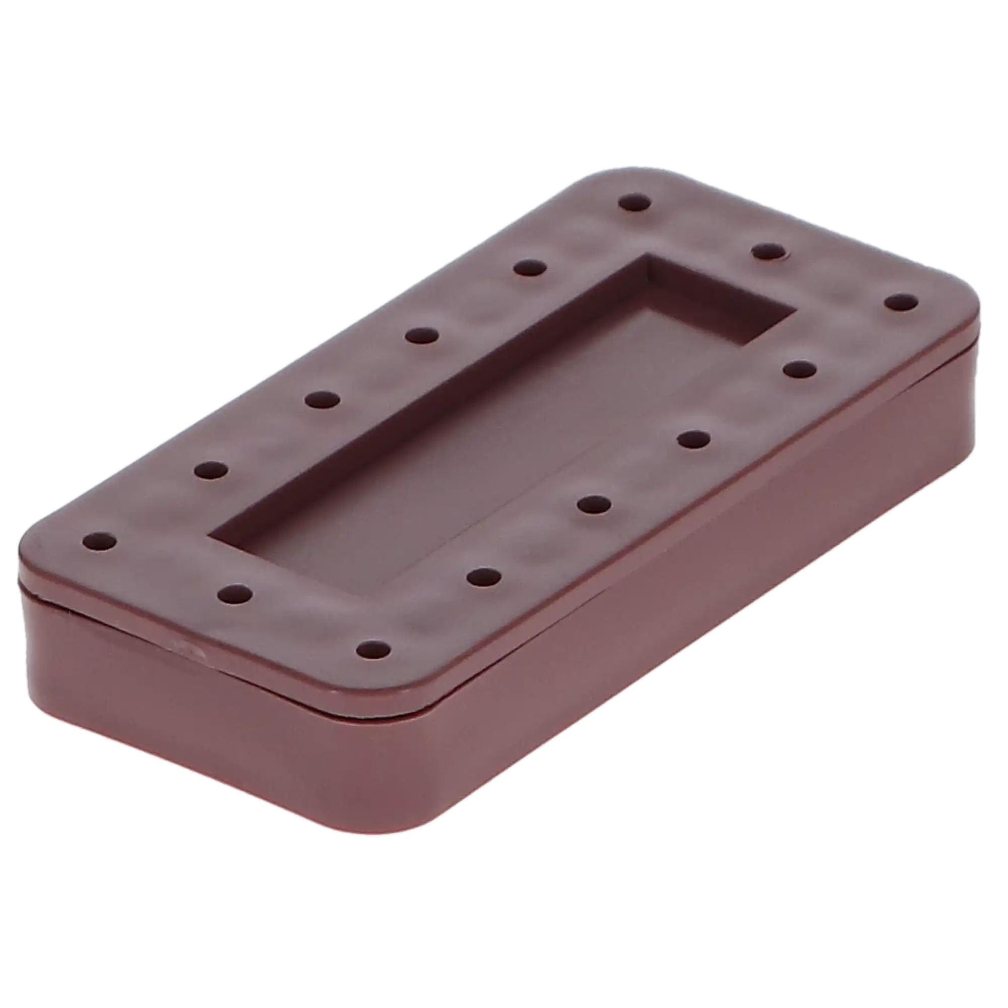 Plasdent Magnetic Bur Block, Rectangular, 14 Burs Capacity, Mauve, 1/Pk, 400BR-10 thumbnail 2