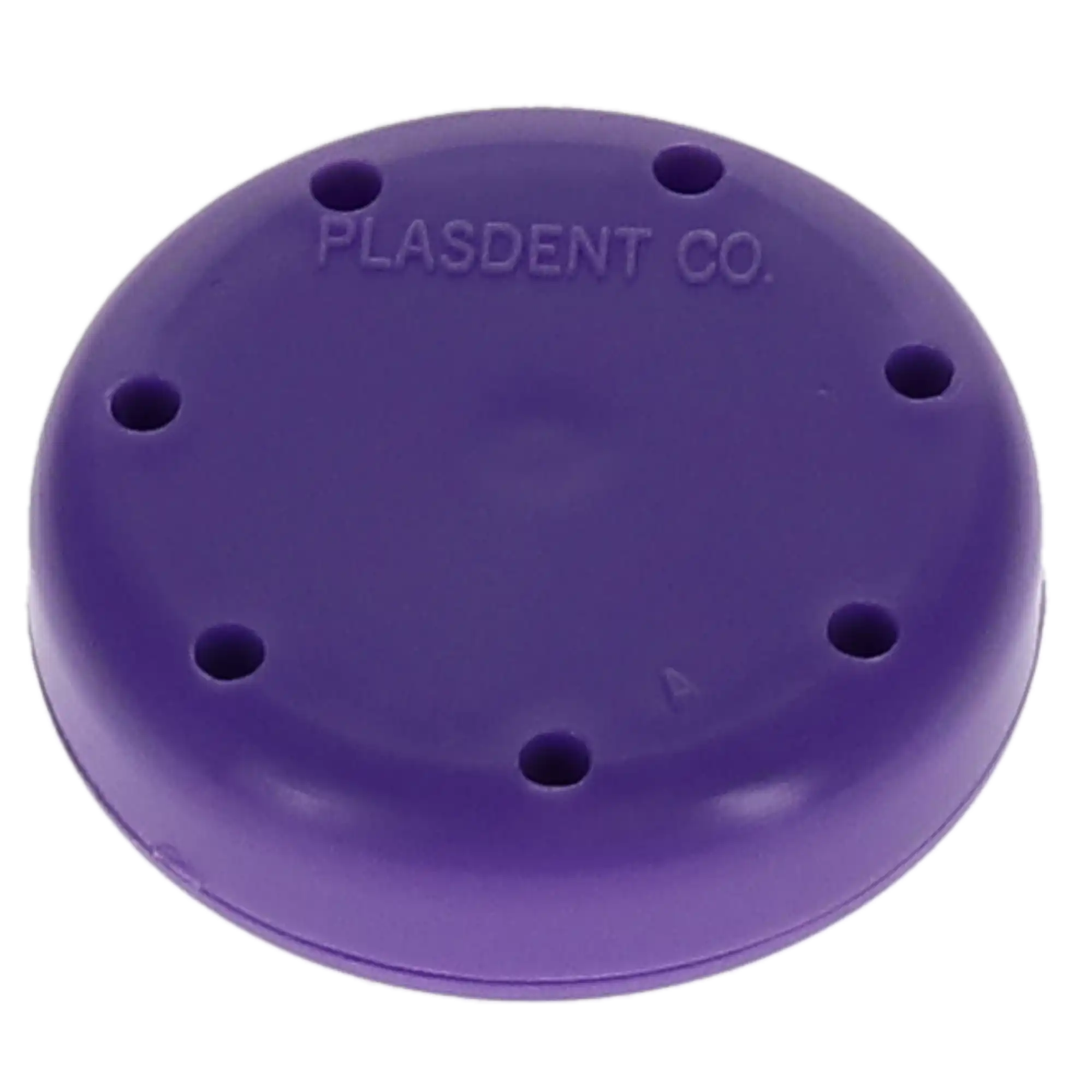 Plasdent Small Round Magnetic Bur Block, 7-Hole, Neon Purple, 400BS-S10, 1/Pk thumbnail 2