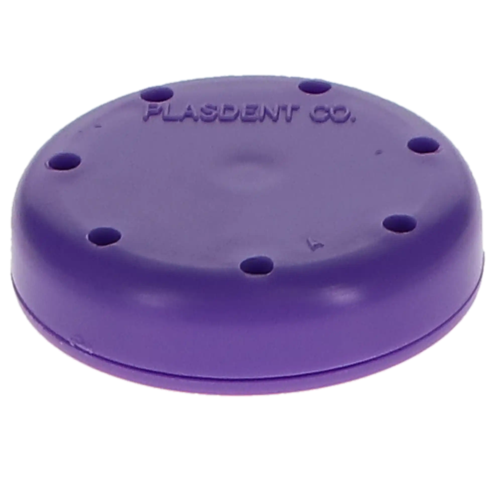 Plasdent Small Round Magnetic Bur Block, 7-Hole, Neon Purple, 400BS-S10, 1/Pk thumbnail 3