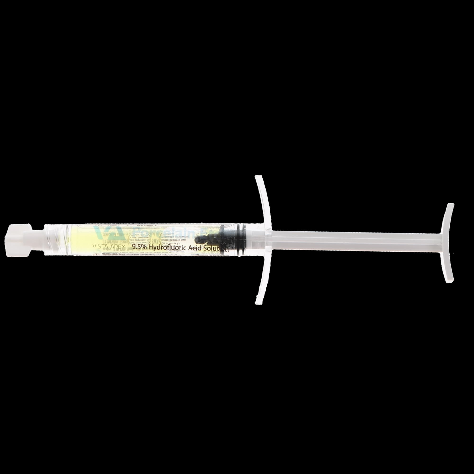 Vista Apex Porcelain Etch Etching Gel, 9.5% Hydrofluoric Acid, Syringe Refill Kit, 1.2 ml, High Viscosity, Light Yellow, 4/Pk, 502510 - Porcelain Etch Etching Gel, 9.5% Hydrofluoric Acid, Syringe Refill Kit, 1.2 ml, High Viscosity, Light Yellow, 4/Pk, 502510 - Image 1