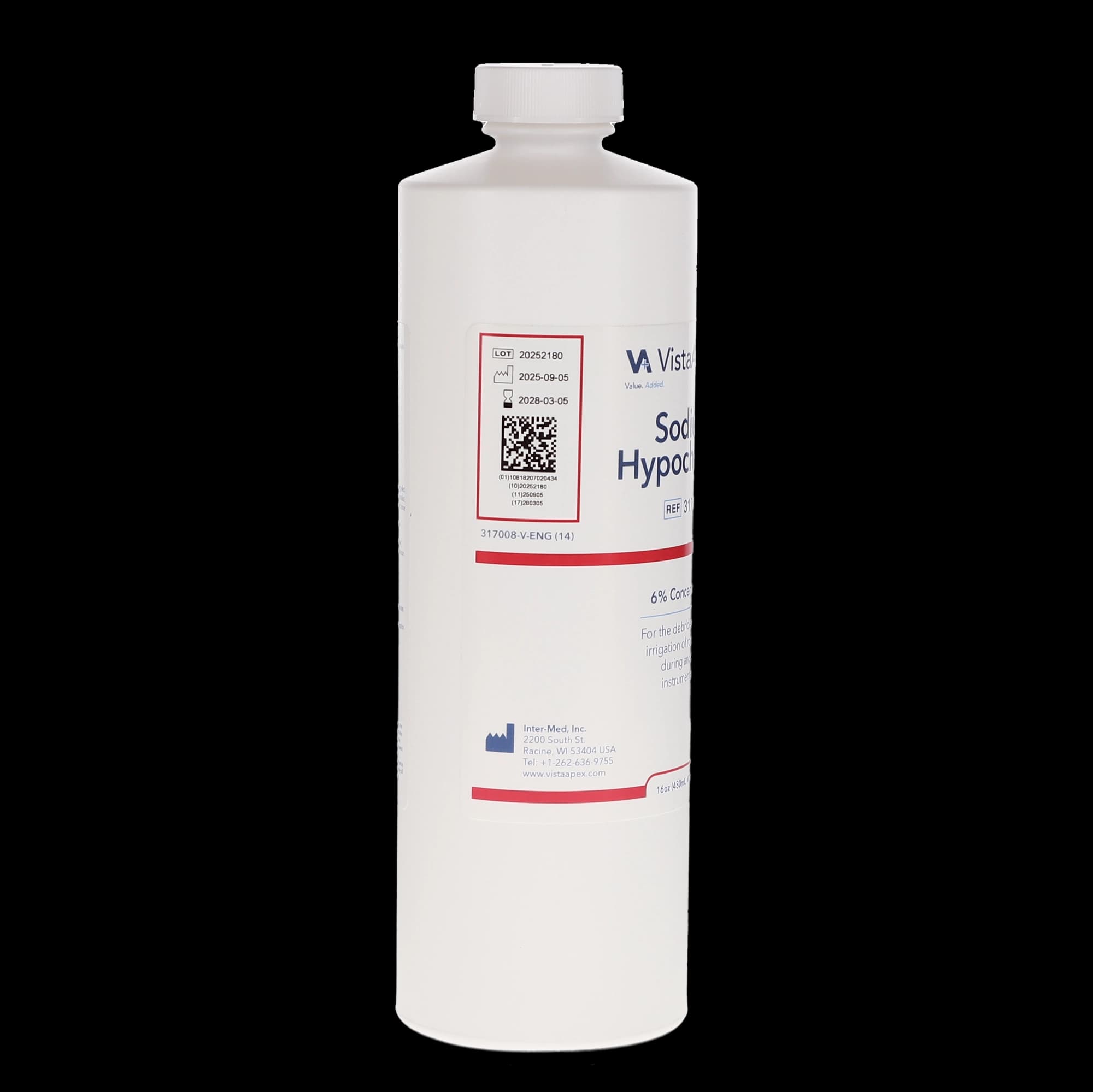 Sodium Hypochlorite Solution, 6%, 16 oz (480 mL) Bottle, 317008 thumbnail 8