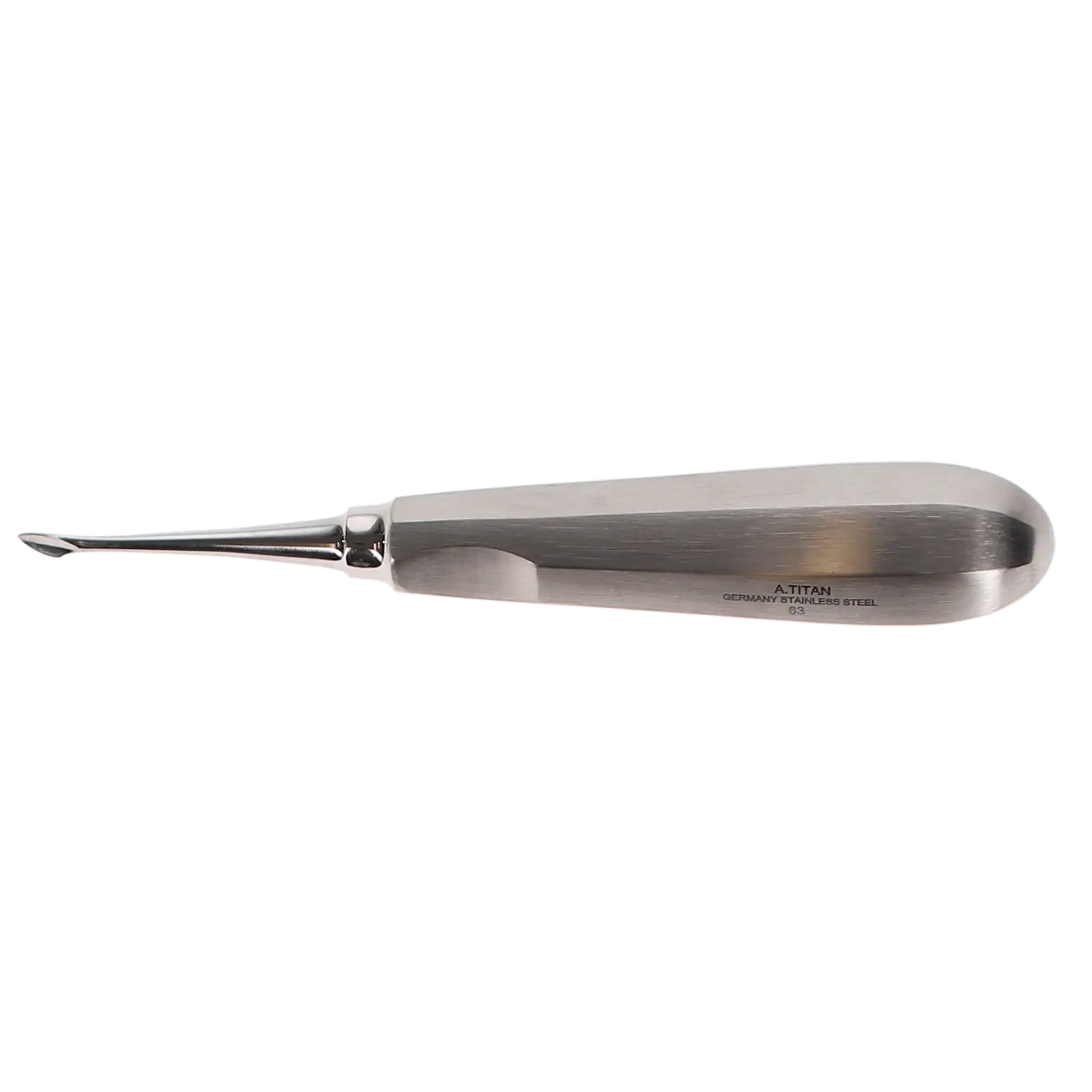 A. Titan Instruments #63 Spade Tip Bone Preservation Elevator, Straight, 4 mm Tip, Single End, 1/Pk thumbnail 3