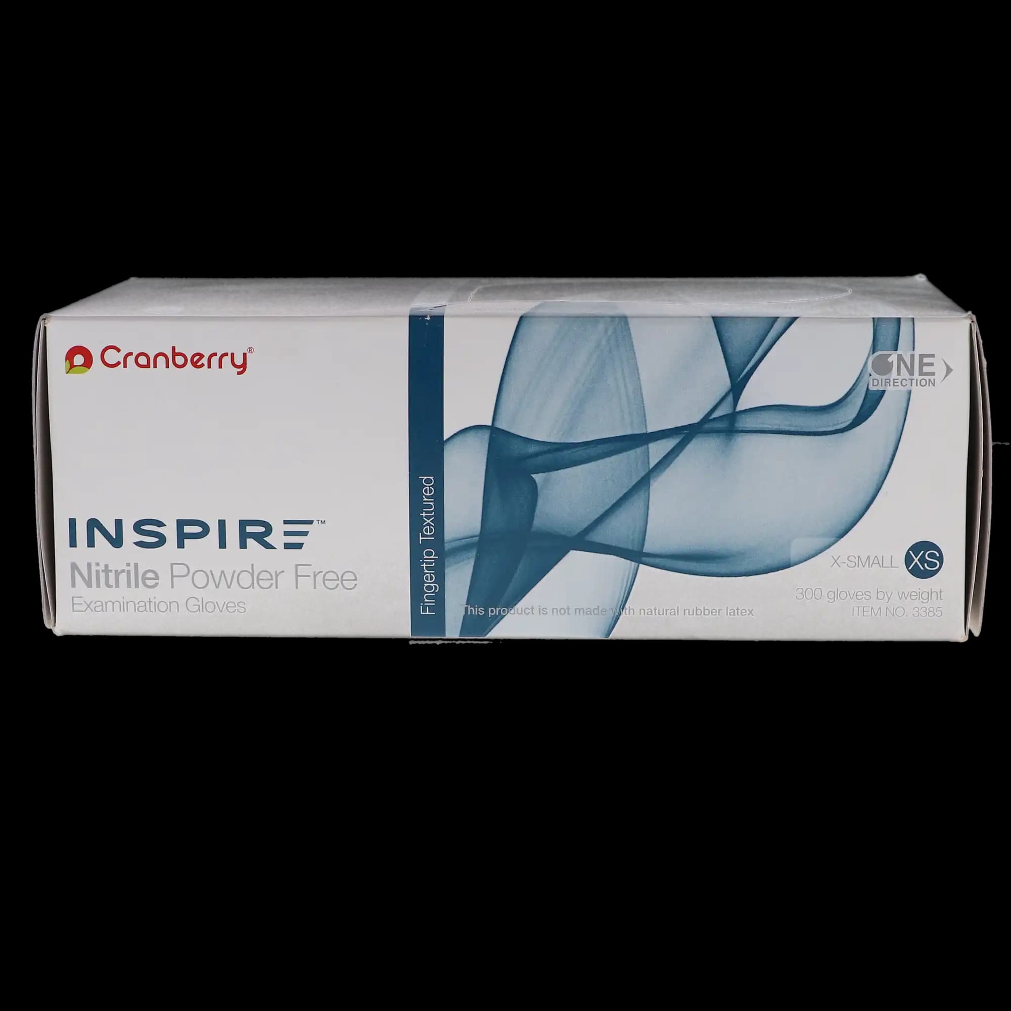 Cranberry Inspire Nitrile Powder-Free Exam Gloves, X-Small, Aegean Blue, 300/Box, CR3385 thumbnail 4