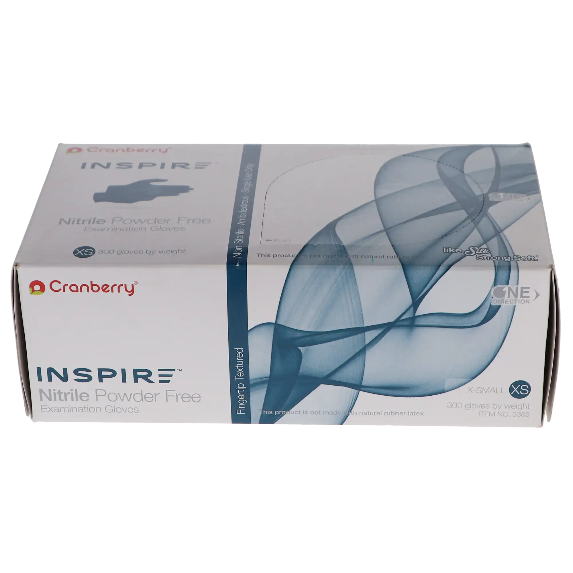 Cranberry Inspire Nitrile Powder-Free Exam Gloves, X-Small, Aegean Blue, 300/Box, CR3385 thumbnail 5