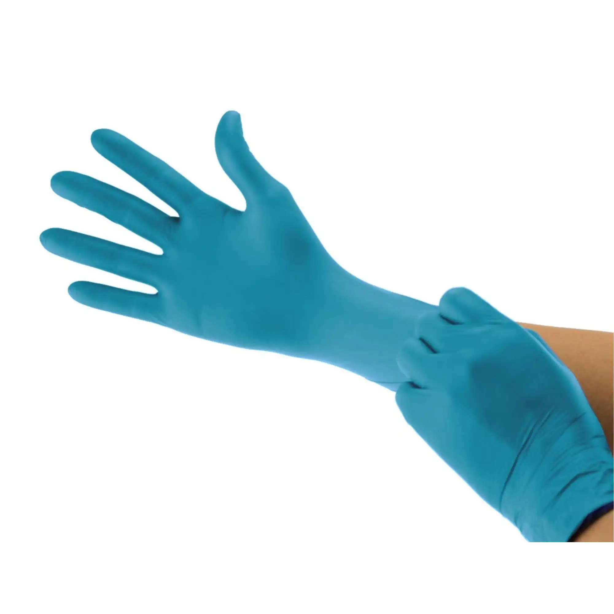Cranberry LUXE Nitrile Exam Gloves, Powder Free, Non-Sterile, X-Small, Azure Blue, 300/Box, CR3665 thumbnail 9