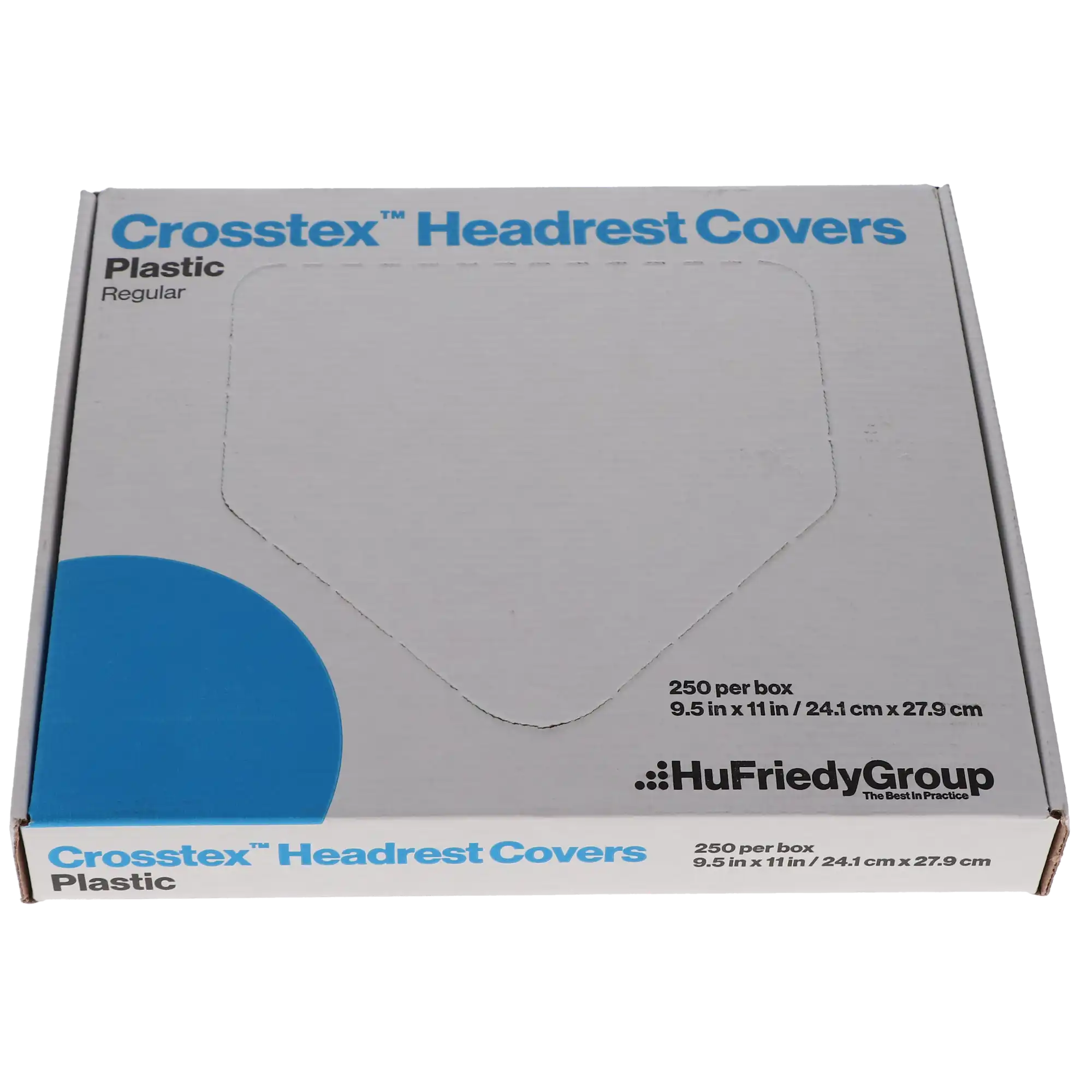 Crosstex Plastic Headrest Covers, Regular, 9.5" x 11", Clear, 1 mil Polyethylene, 250/Pk, L0CP thumbnail 3