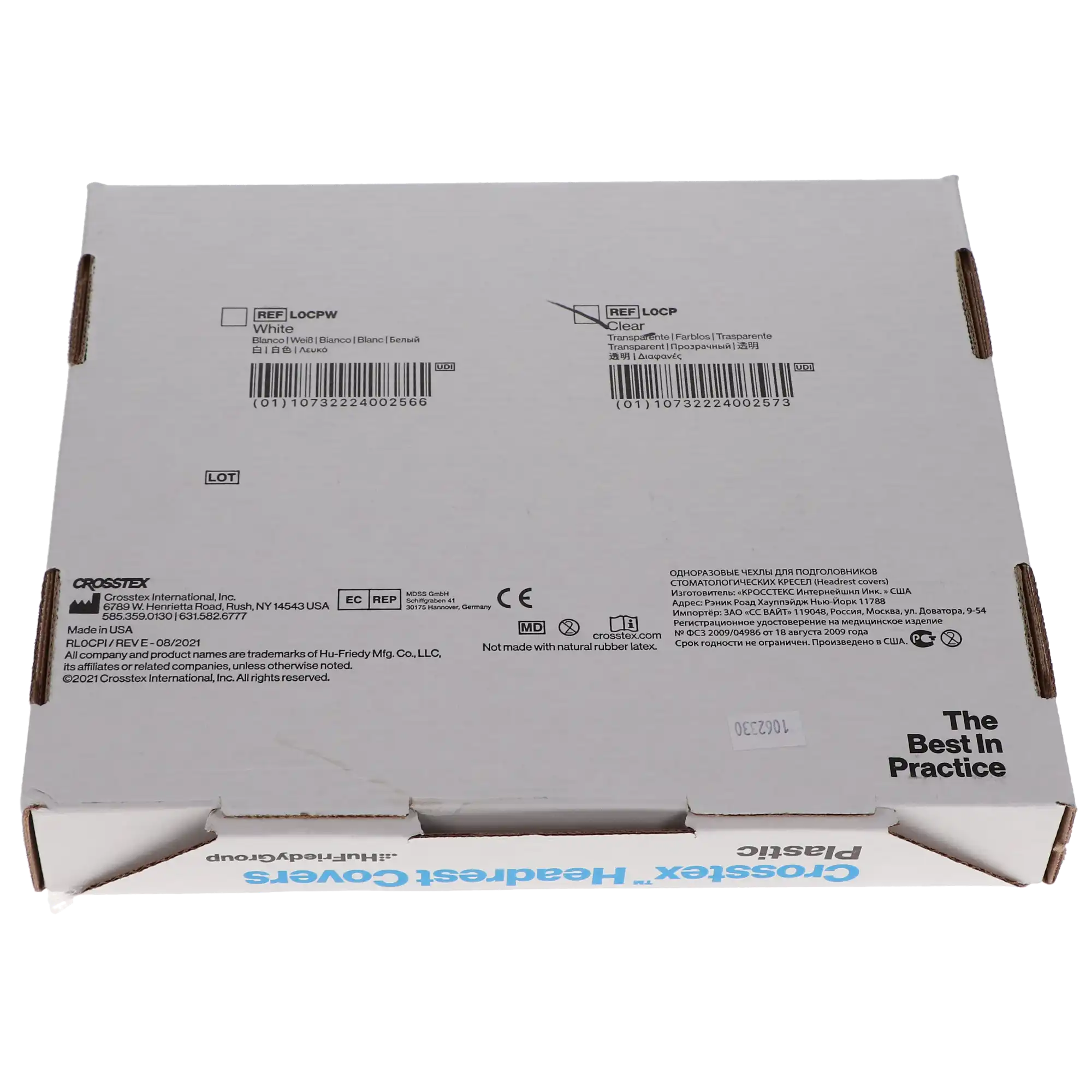 Crosstex Plastic Headrest Covers, Regular, 9.5" x 11", Clear, 1 mil Polyethylene, 250/Pk, L0CP thumbnail 4