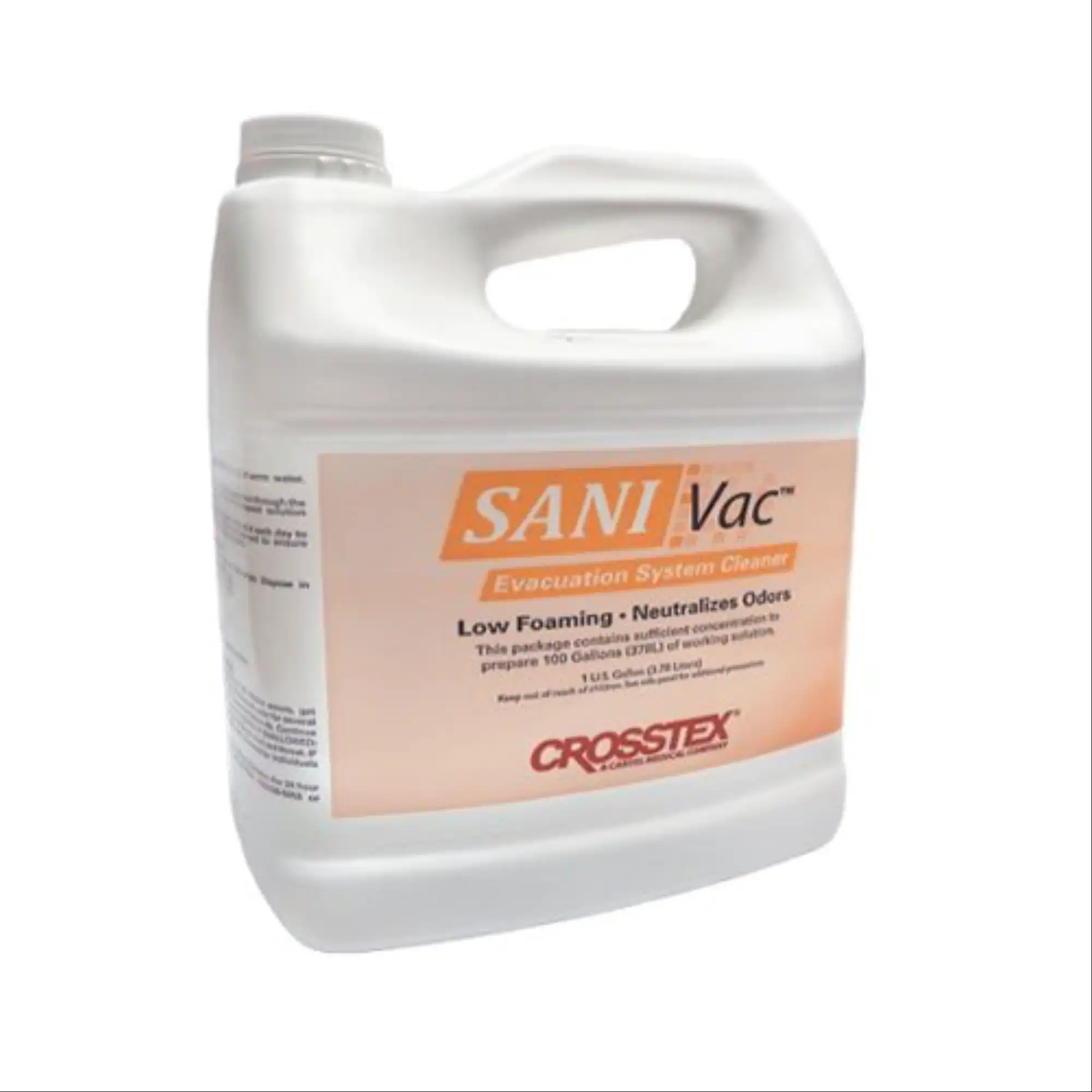 SANI Vac Evacuation System Cleaner, Enzymatic, Lemon Scent, 1:100 Dilution, 1 Gallon, JVAC thumbnail 3