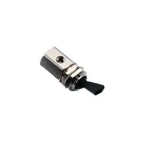 DCI International 3-Way Routing Valve, Gray, On/Off Toggle, 15/32-32 Thread, 7016 - 3way Routing Valve Gray, 7016 - Image 1