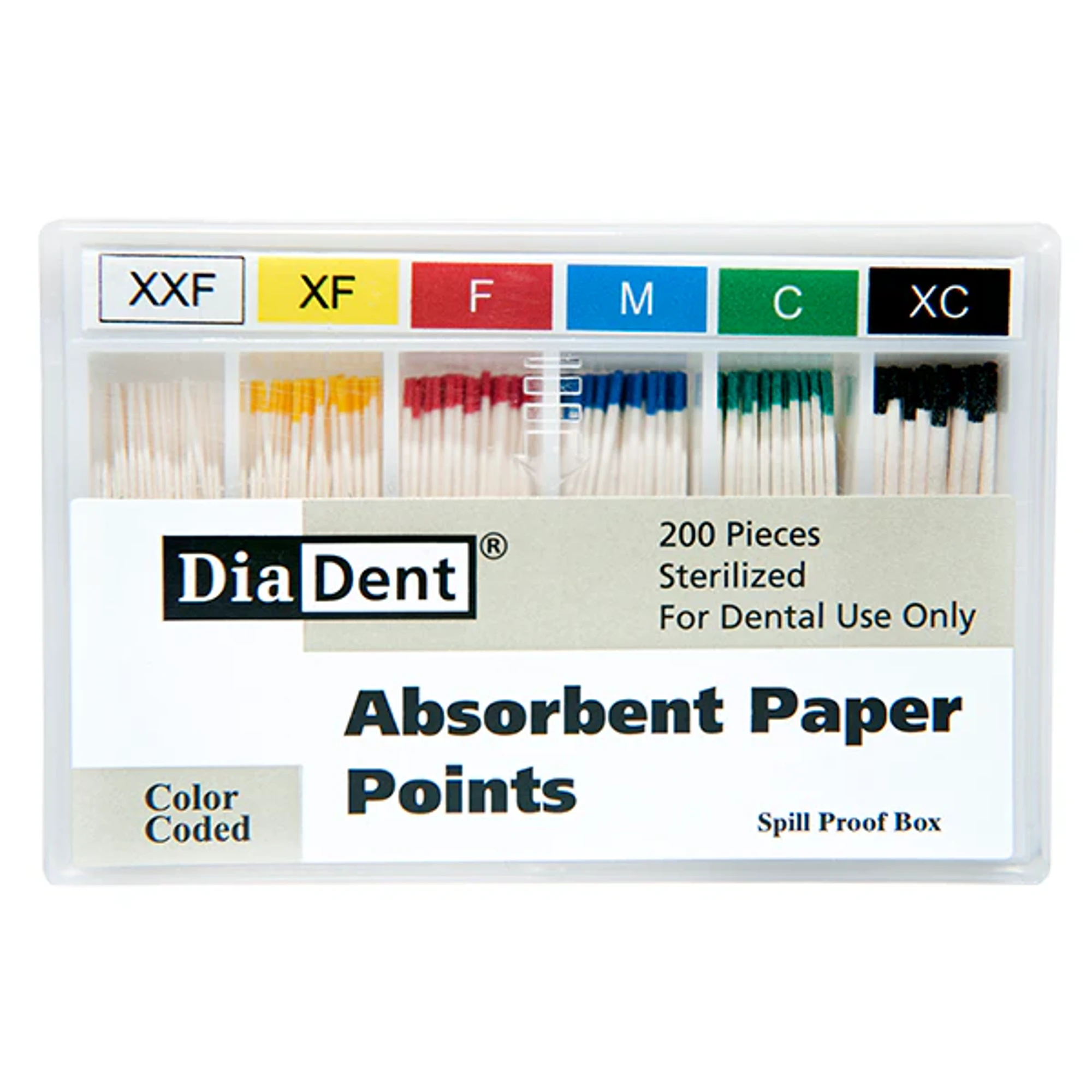 Diadent Absorbent Paper Points, Accessory Size Medium, Non-Marked, .02 Taper, Cell Pack, 200/Pk, 202-304 thumbnail 4