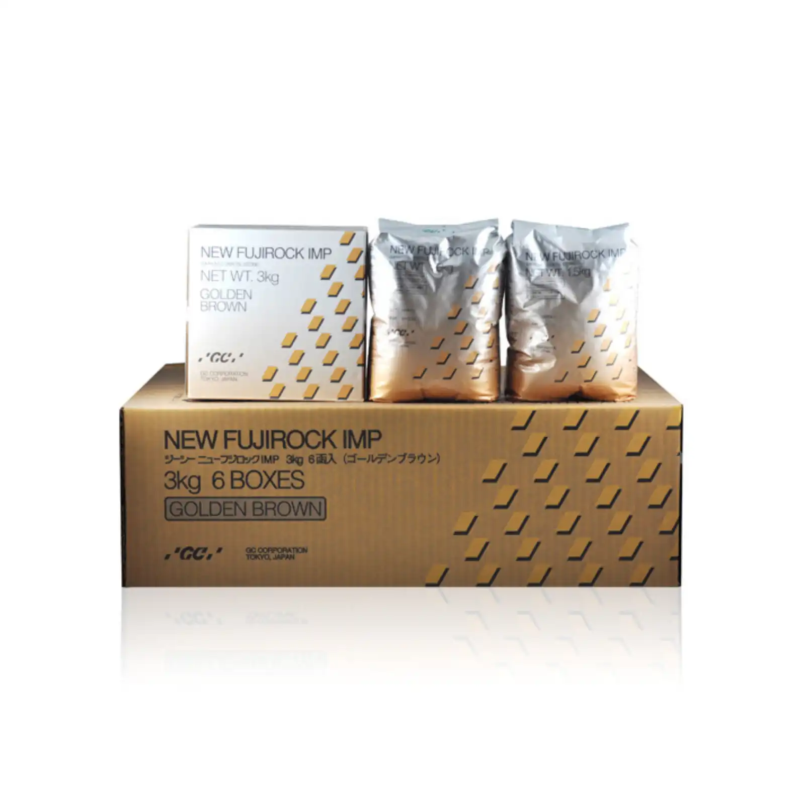GC America Fujirock Type IV Die Stone, Golden Brown, 50 lb (22.7 kg) Bag, 315019 thumbnail 2