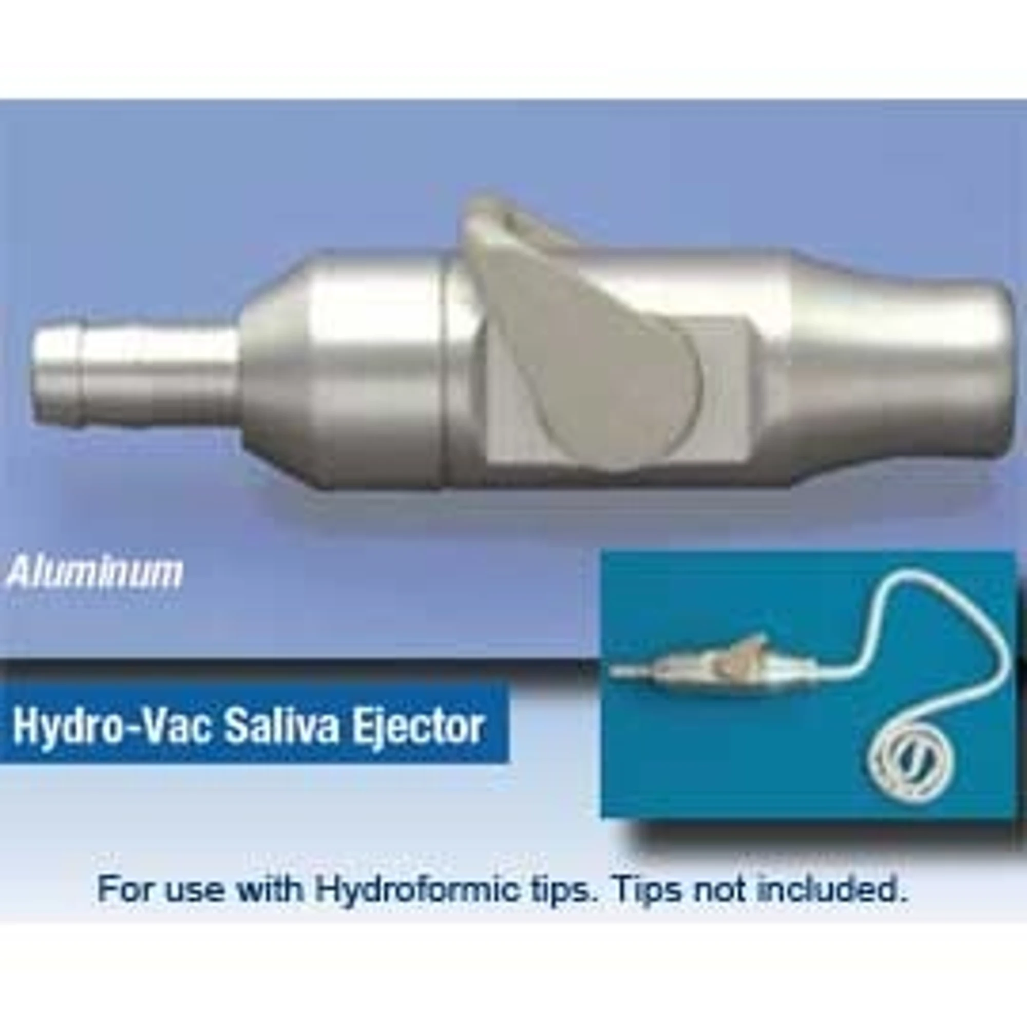 Hydro Vac Saliva Ejector with Swivel Tubing Adapter, Autoclavable Aluminum, Hygoformic, B11138 thumbnail 2