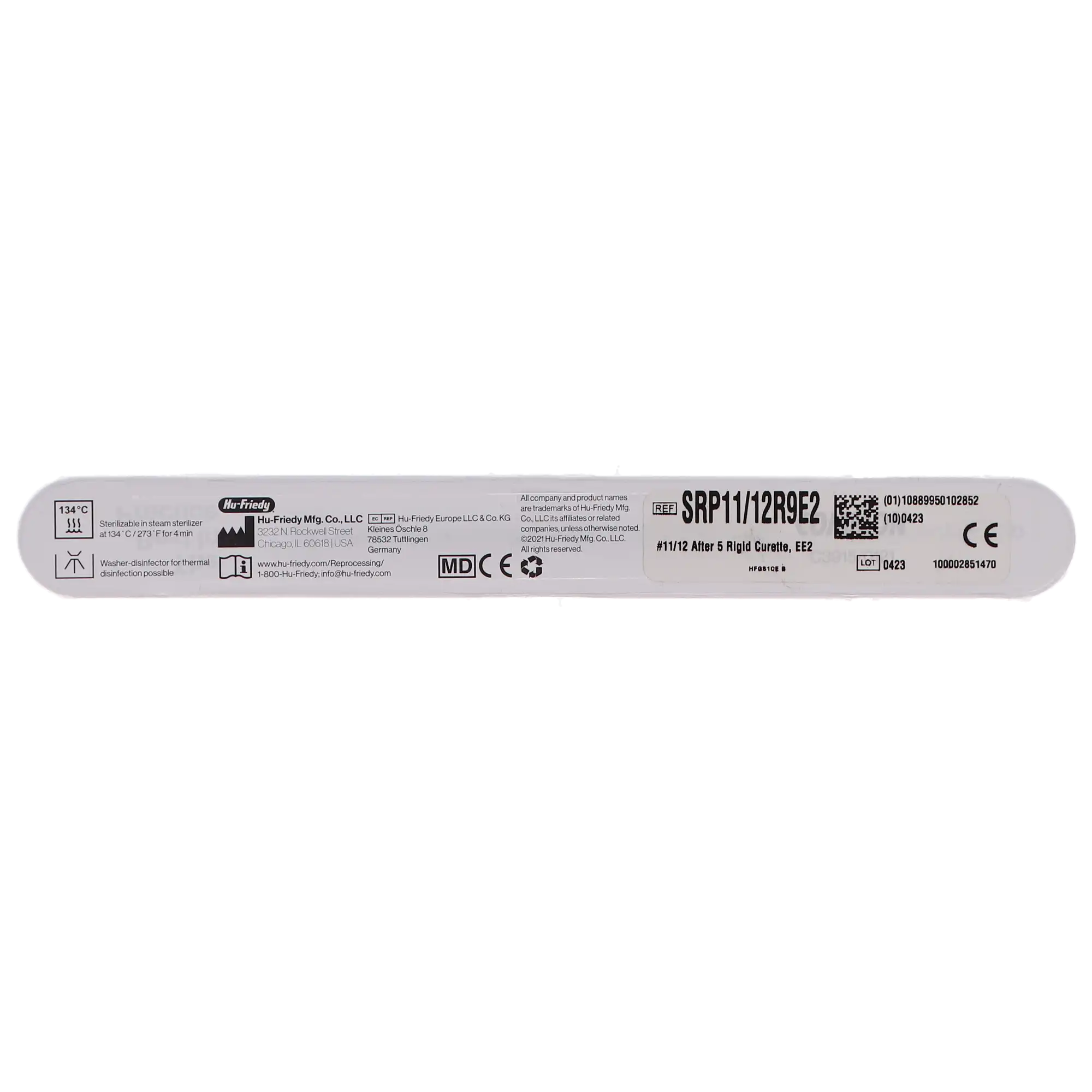 Hu-Friedy After Five Gracey Curette 11/12 Rigid, #9 EverEdge 2.0 Handle, Double-Ended, SRP11/12R9E2 thumbnail 4
