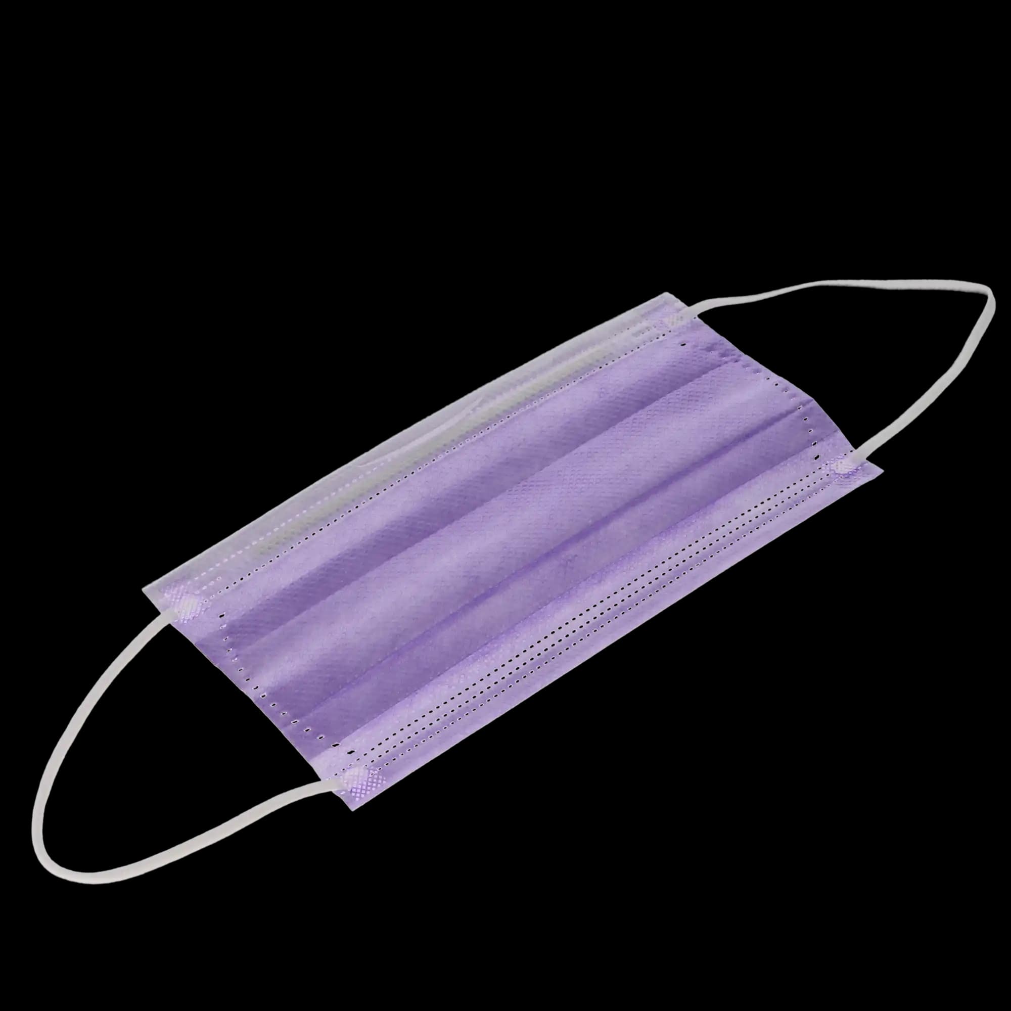 SafeMask FreeFlow Earloop Procedure Face Mask, ASTM Level 3, Fog-Free Strip, Lavender, 50/Box, 200511 thumbnail 11