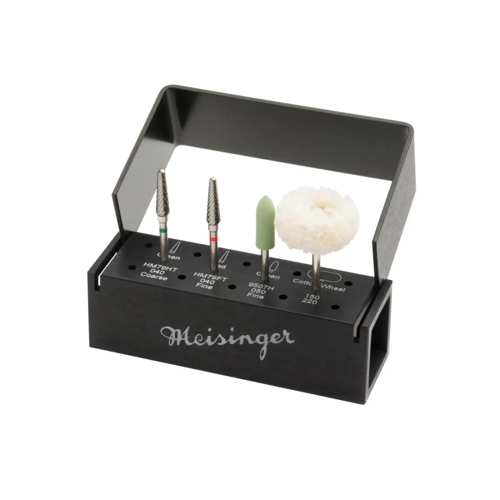 Meisinger Flexible Partial Adjustment Kit (VAL01) for Valplast, DuraFlex & tcs, 4-Piece Set with Sterilizable Bur Block thumbnail 2