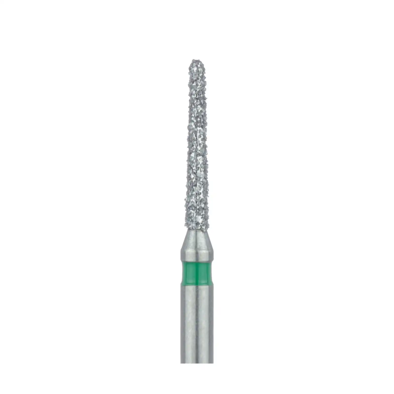 Meisinger FG #850G-012 Coarse Round End Taper Diamond Bur, 1.2 mm Head, 8 mm Working Length, Green Band, Multi-Use, 5/Pk thumbnail 3