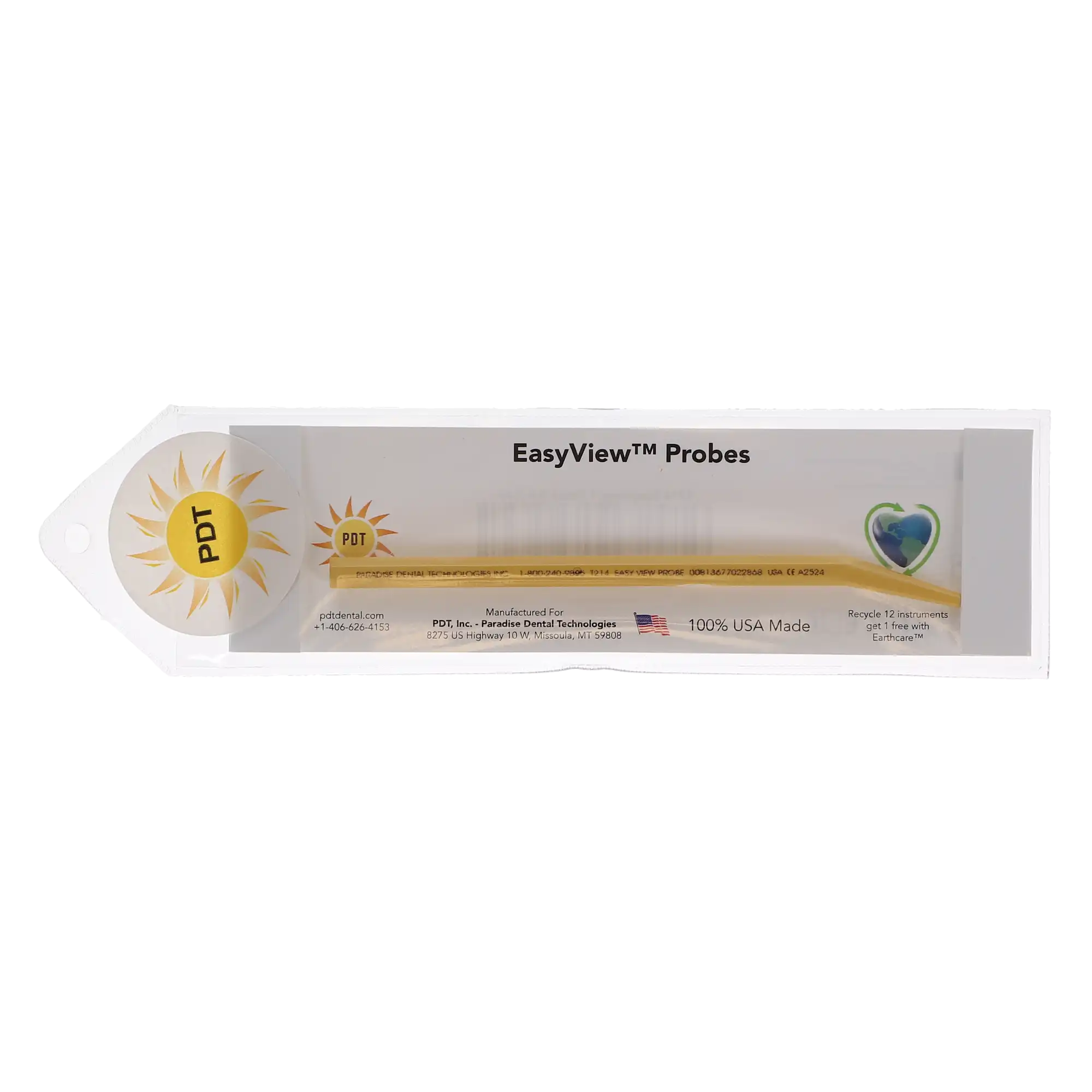 PDT EasyView Plastic Periodontal Probe, 3-5-7-10mm, Yellow, Single End, 1/Pk, T214 thumbnail 4