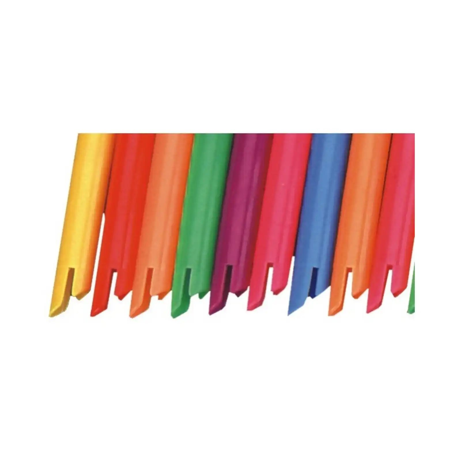 Spectrum Vented Oral Evacuator Tips, Plastic, Bendable, Assorted Neon Colors, 100/Pk, 8018C thumbnail 2