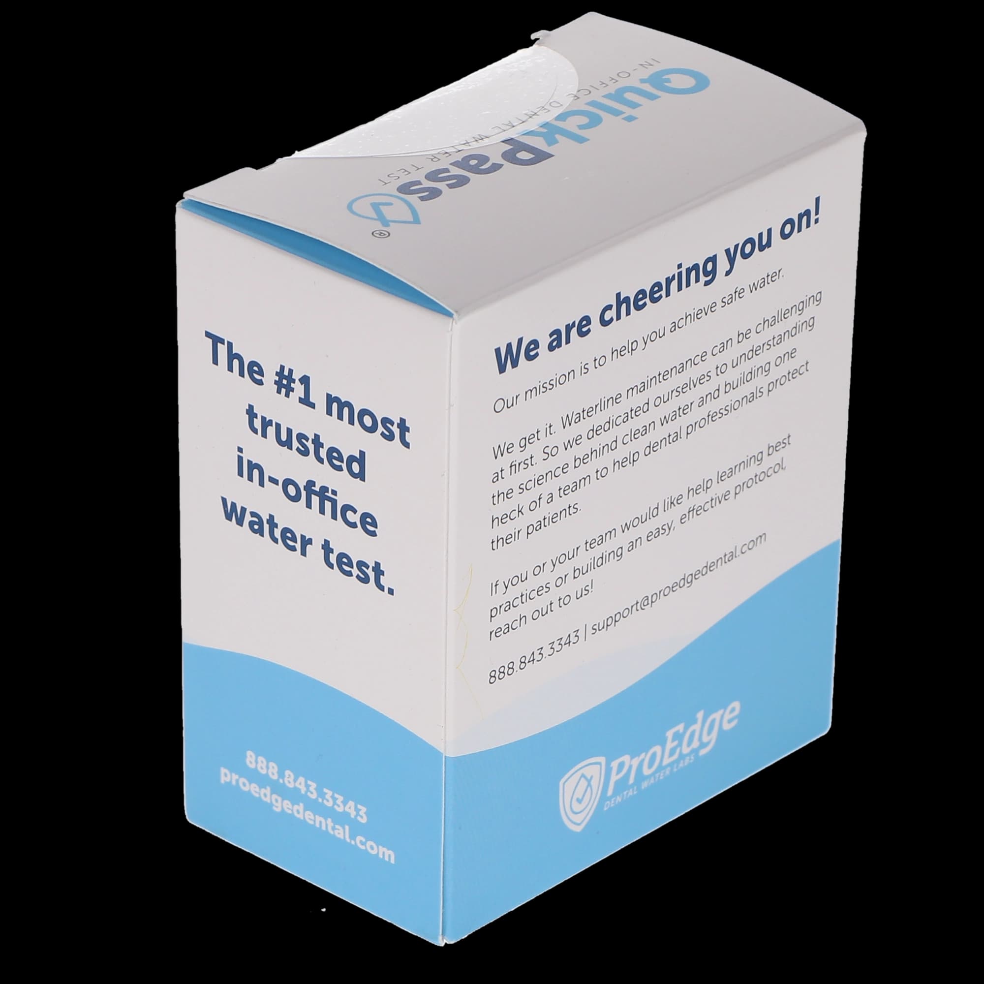 ProEdge QuickPass In-Office Dental Waterline Test Kit, HPC Paddle, 4 Tests/Pack, 60401 thumbnail 9