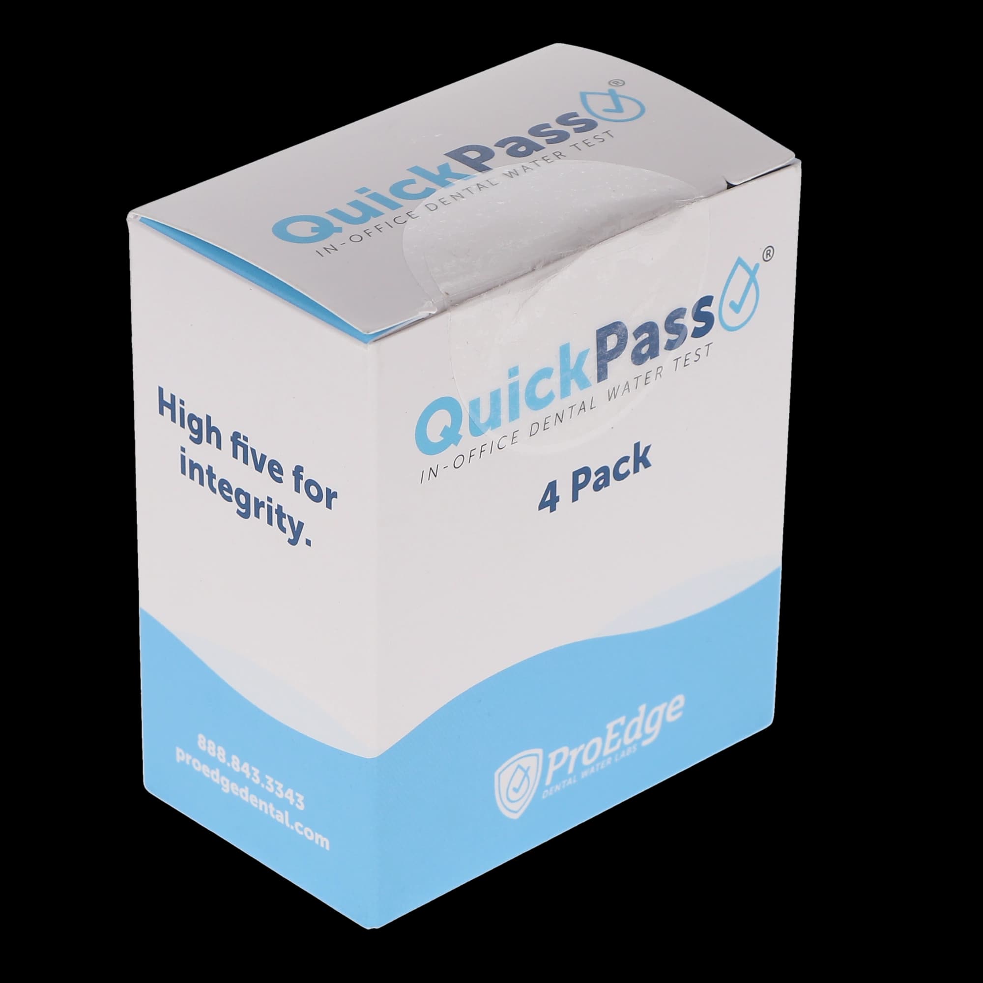 ProEdge QuickPass In-Office Dental Waterline Test Kit, HPC Paddle, 4 Tests/Pack, 60401 thumbnail 10