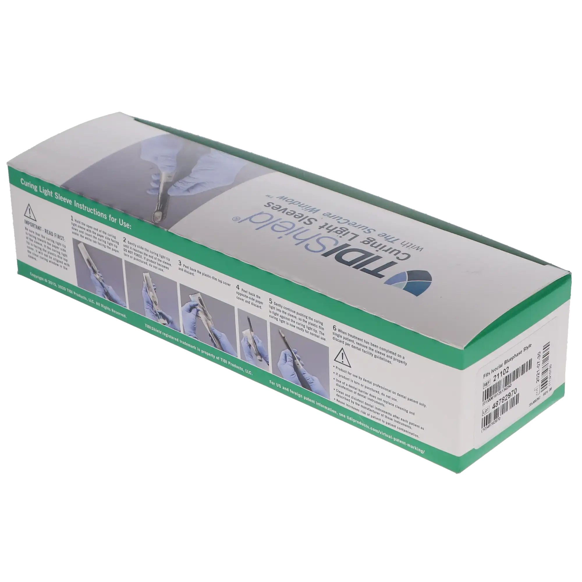 TIDIShield Curing Light Sleeve with SureCure Window, Custom Fit for Ivoclar Vivadent Bluephase Style, Latex Free, 100/Box, 21102 thumbnail 8
