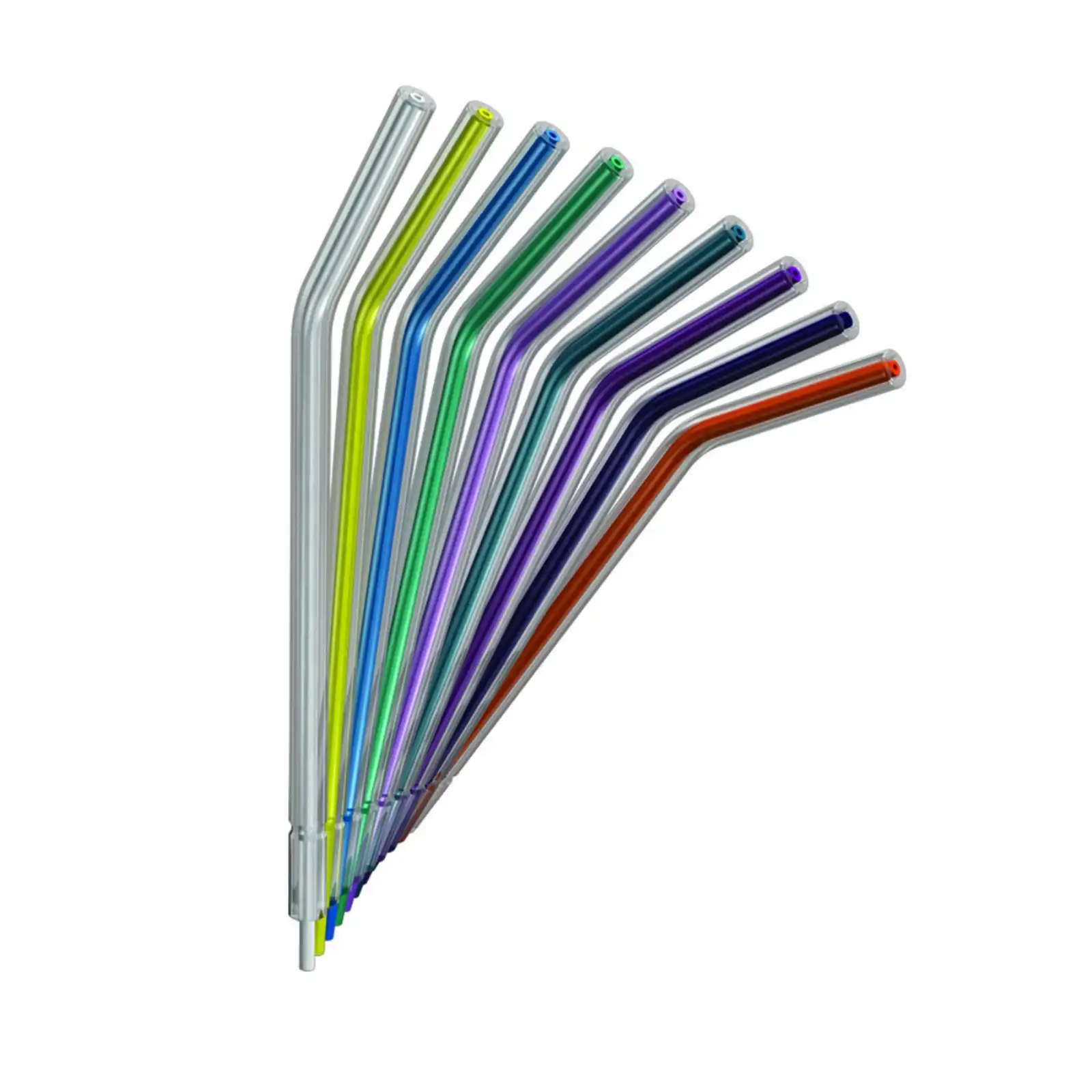 Crystal Tip Disposable Air/Water Syringe Tips, Rainbow Assorted Colors, 1500/Bag, CT2100 thumbnail 3