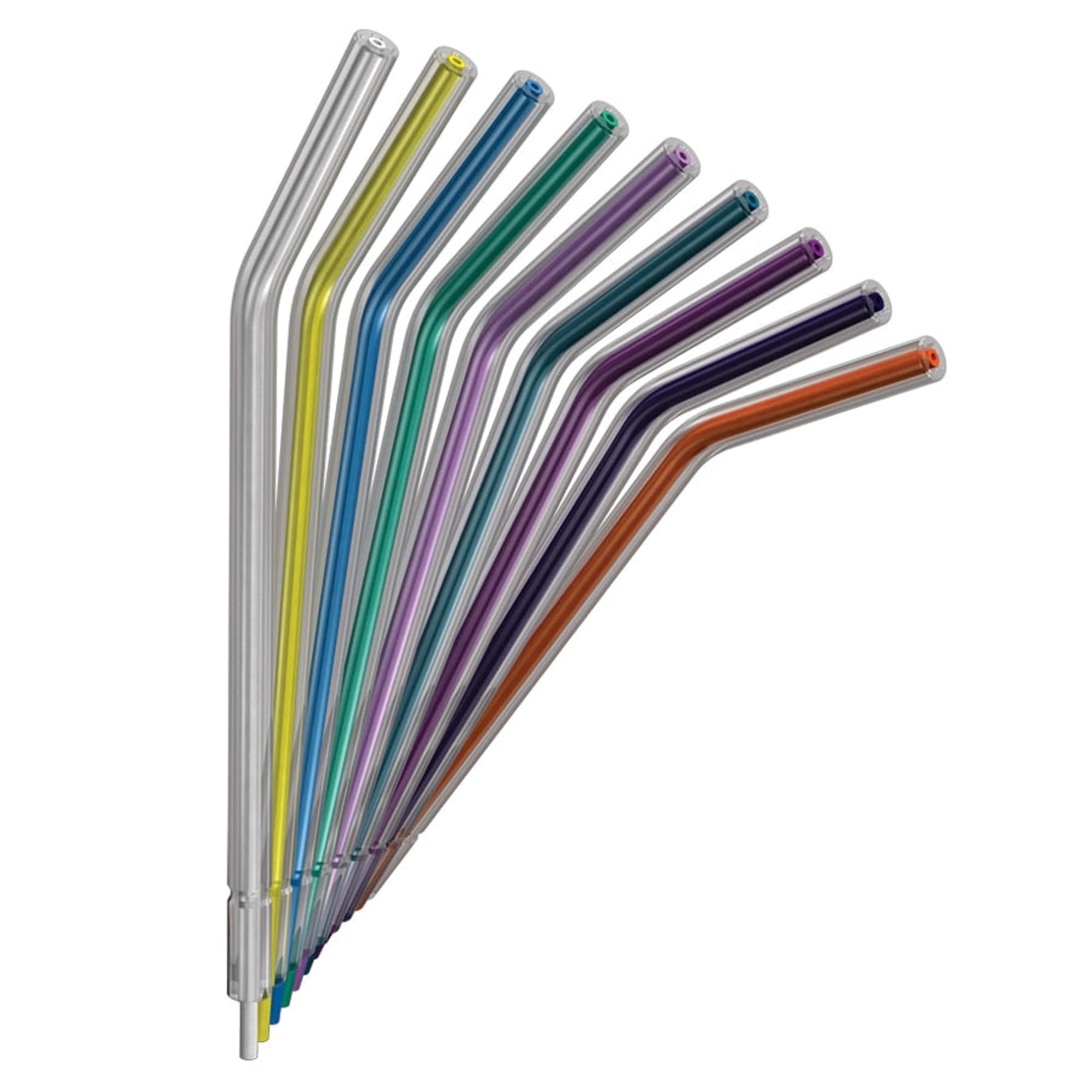 Crystal Tip Disposable Air/Water Syringe Tips, Rainbow Assorted, 250/Bag, CT1200 thumbnail 3