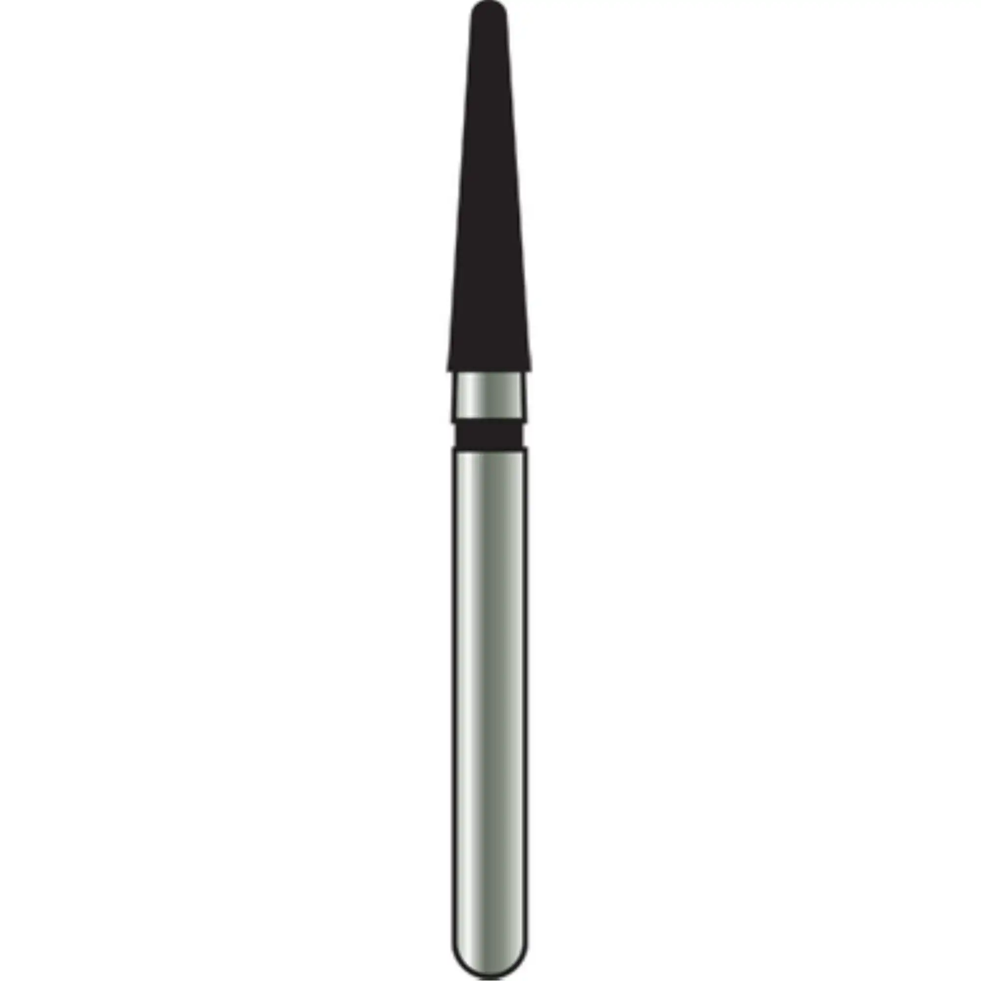 Alpen x1 Single-Use Diamond Bur, FG, #856-021SC, Round End Taper, Super Coarse, Black, 2.1 mm, 25/Pk, X856SC021 thumbnail 8