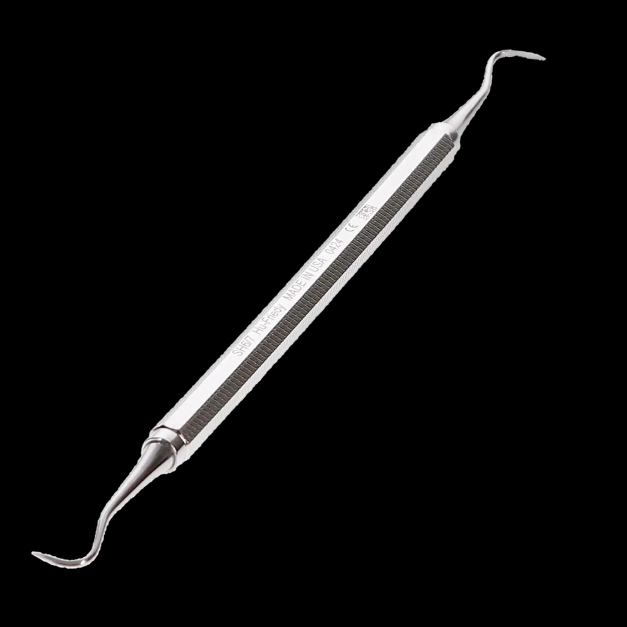 Hu-Friedy H6/H7 Hygienist Sickle Scaler, Double End, #2 Octagon Handle, SH6/7 thumbnail 3