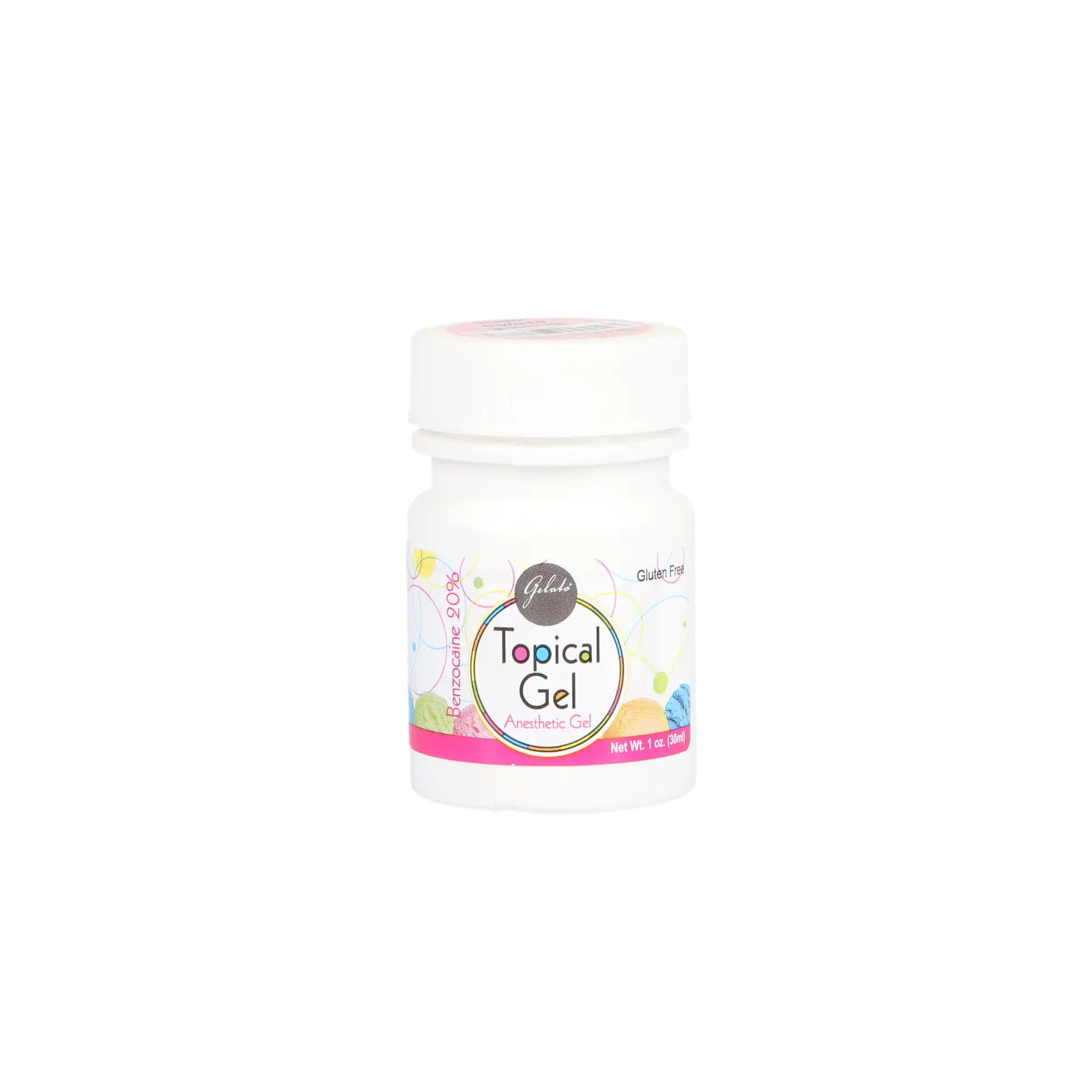 Gelato Topical Anesthetic Gel, 20% Benzocaine, Bubble Gum, 1 oz Jar, 03-02419 thumbnail 6