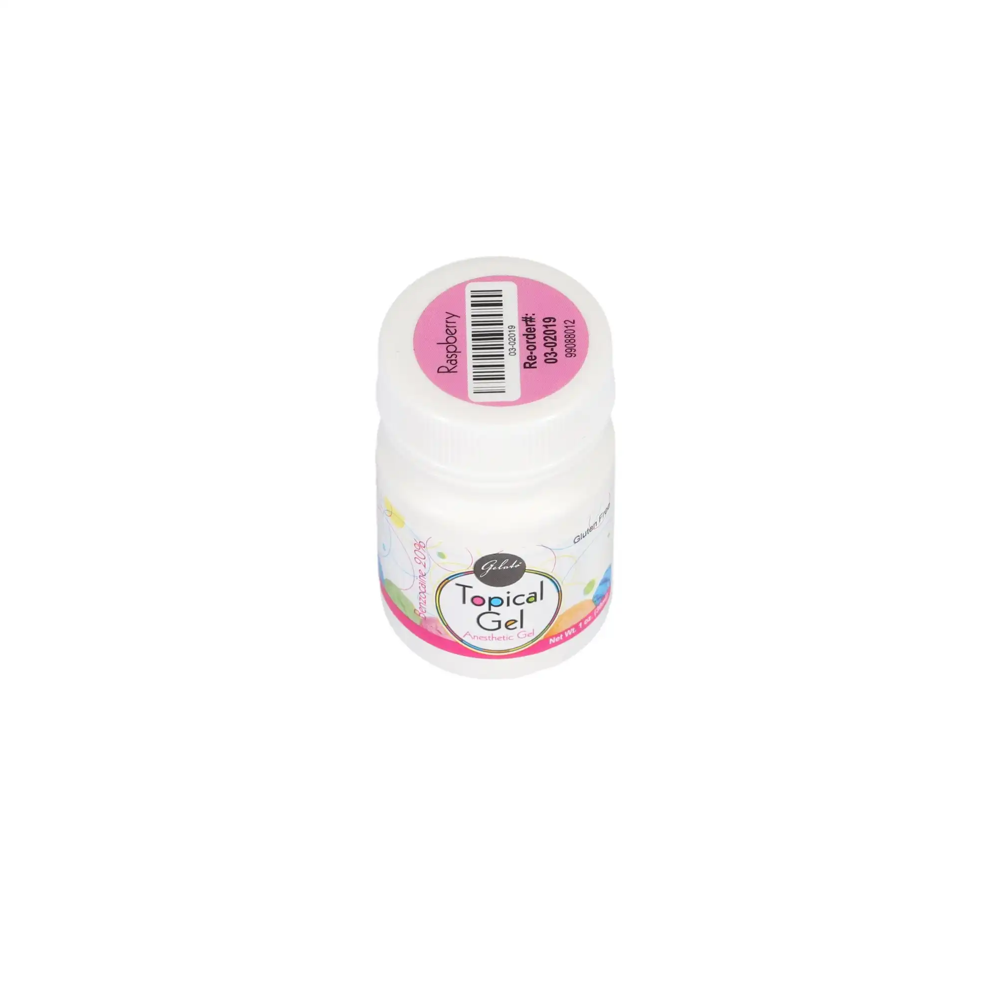 Gelato Topical Anesthetic Gel, 20% Benzocaine, Raspberry, 1 oz (30 g) Jar, 03-02019 thumbnail 4