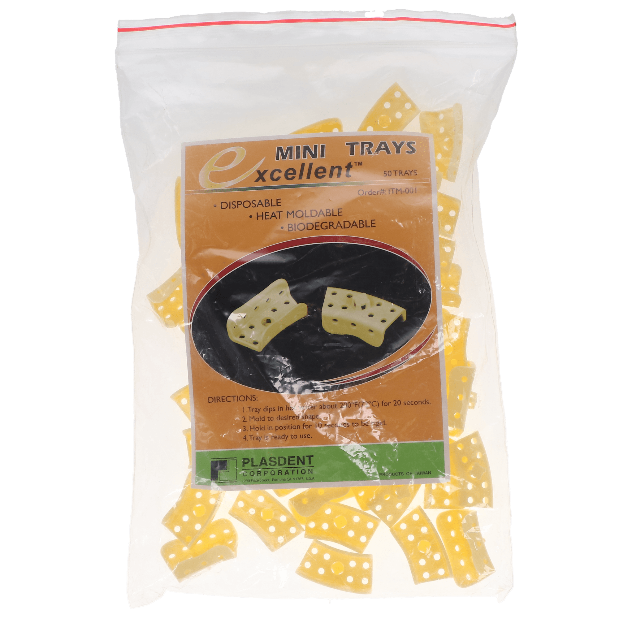 Plasdent Excellent Mini Impression Trays, Yellow, 50/Pk, ITM-001 thumbnail 4