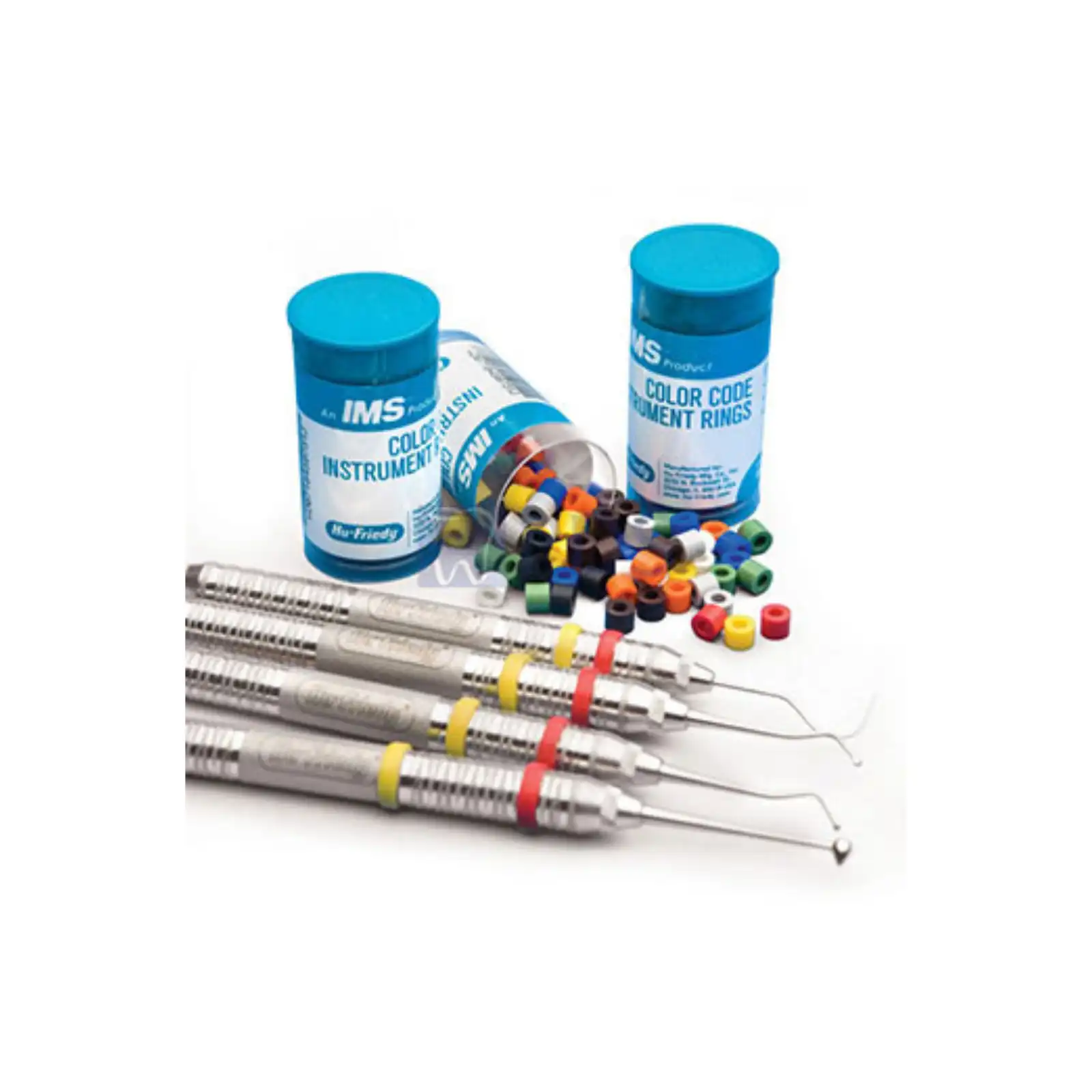 Hu-Friedy IMS Color Code Instrument Rings, Large, White, Silicone, 50/Pk, IMS-1282L thumbnail 2
