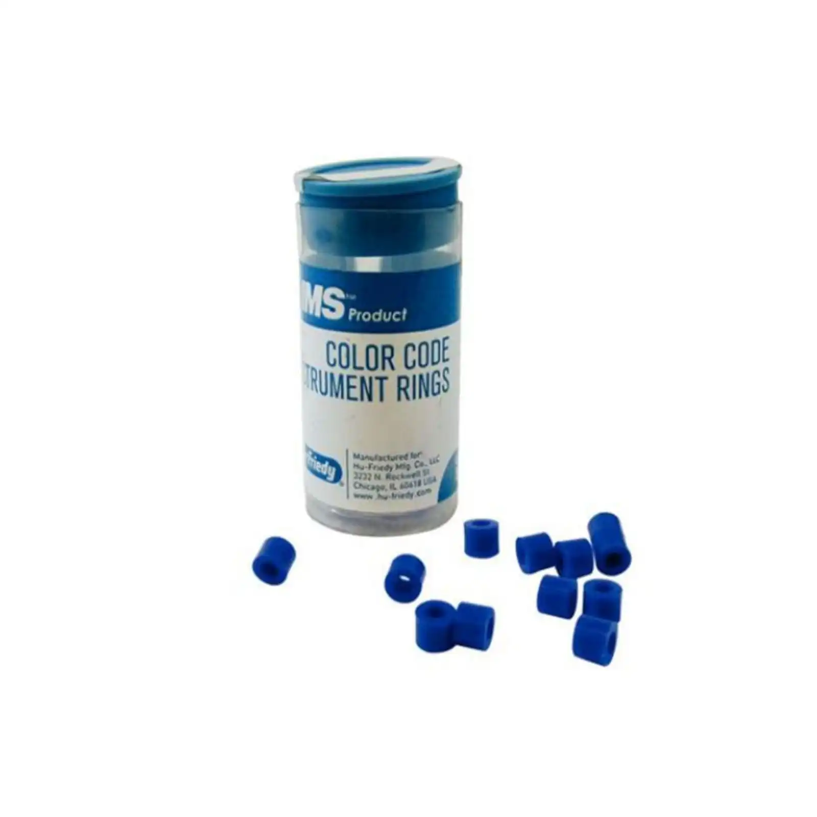 Hu-Friedy IMS Color Code Instrument Rings, Large, Blue, Silicone, 50/Pk, IMS-1288L thumbnail 2