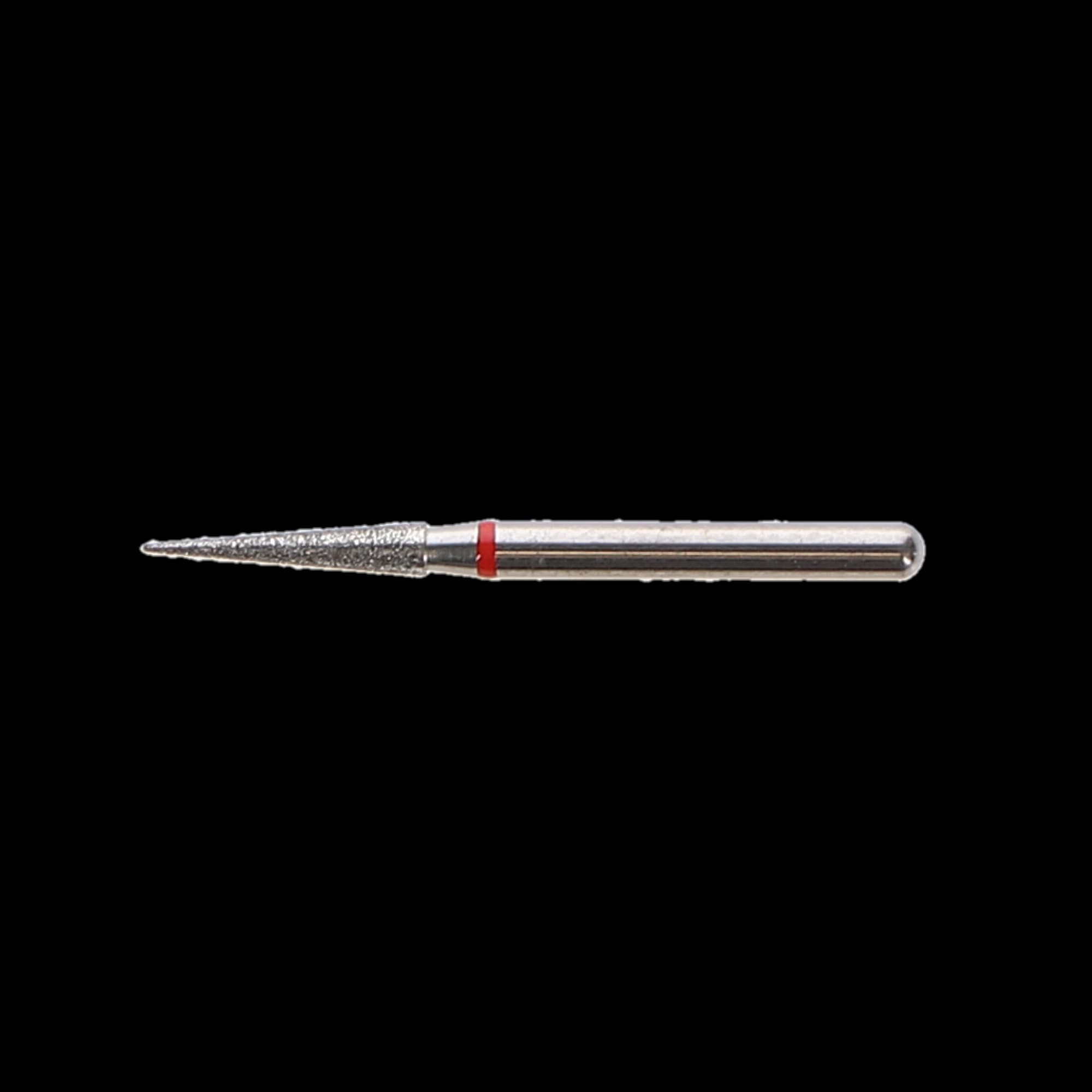 NTI Diamond Bur, FG, Needle #858, 1.6 mm, Fine, Red, 5/Pk, F858-016 thumbnail 2
