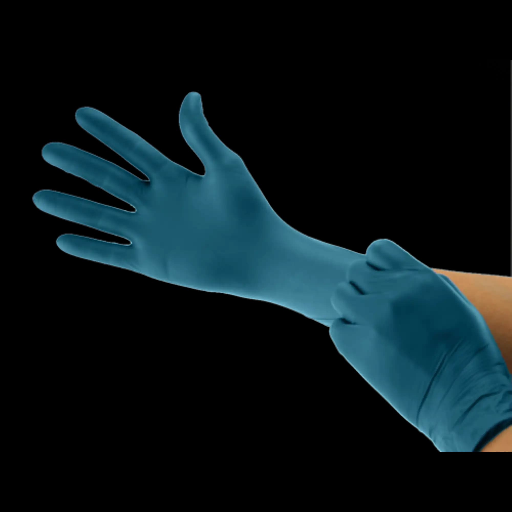 Cranberry Inspire Nitrile Exam Gloves, Powder-Free, Non-Sterile, Medium, Aegean Blue, 300/Box, CR3387 thumbnail 5