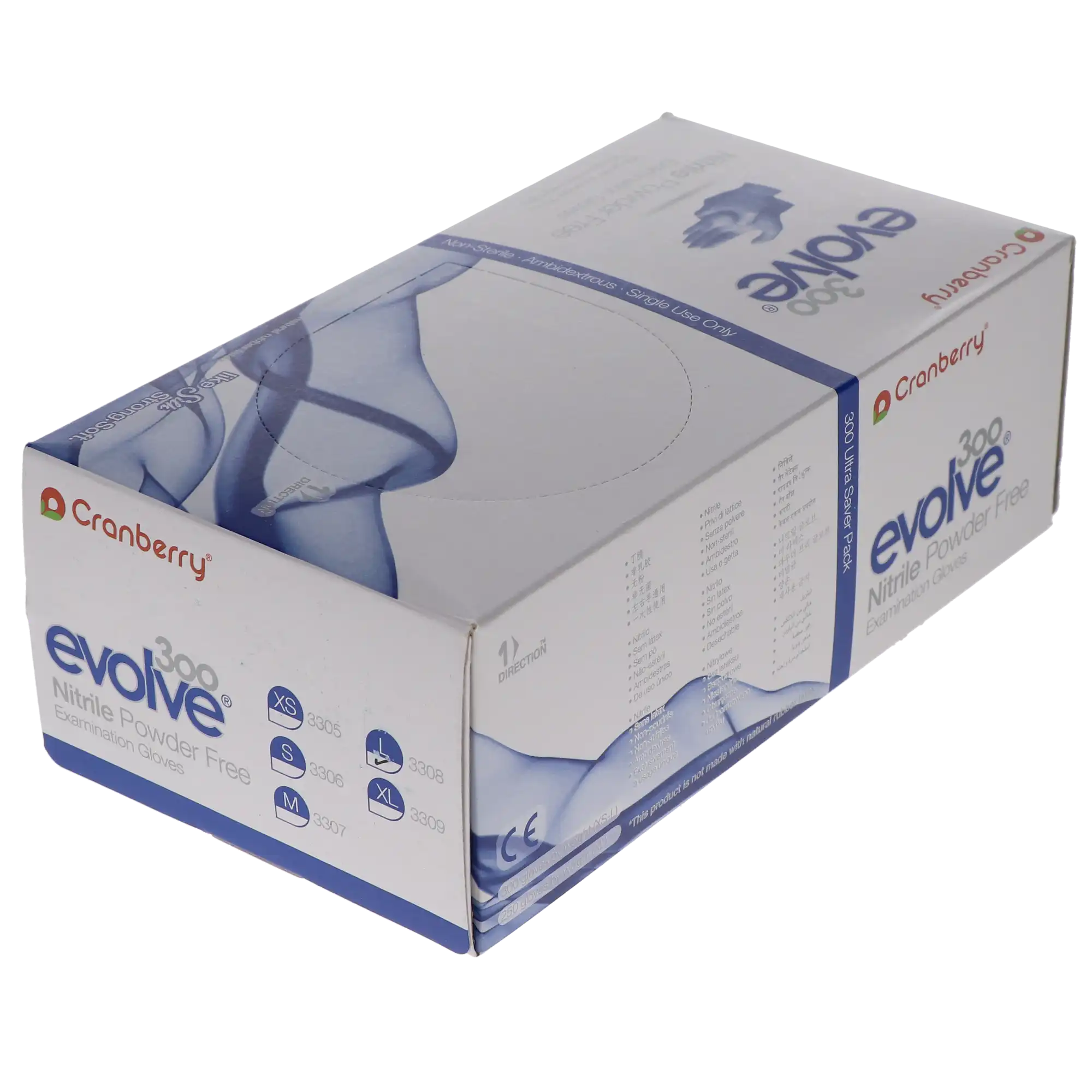 Cranberry Evolve 300 Nitrile Examination Gloves, Powder-Free, Non-Sterile, Large, Royal Blue, 300/Box, CR3308 thumbnail 12