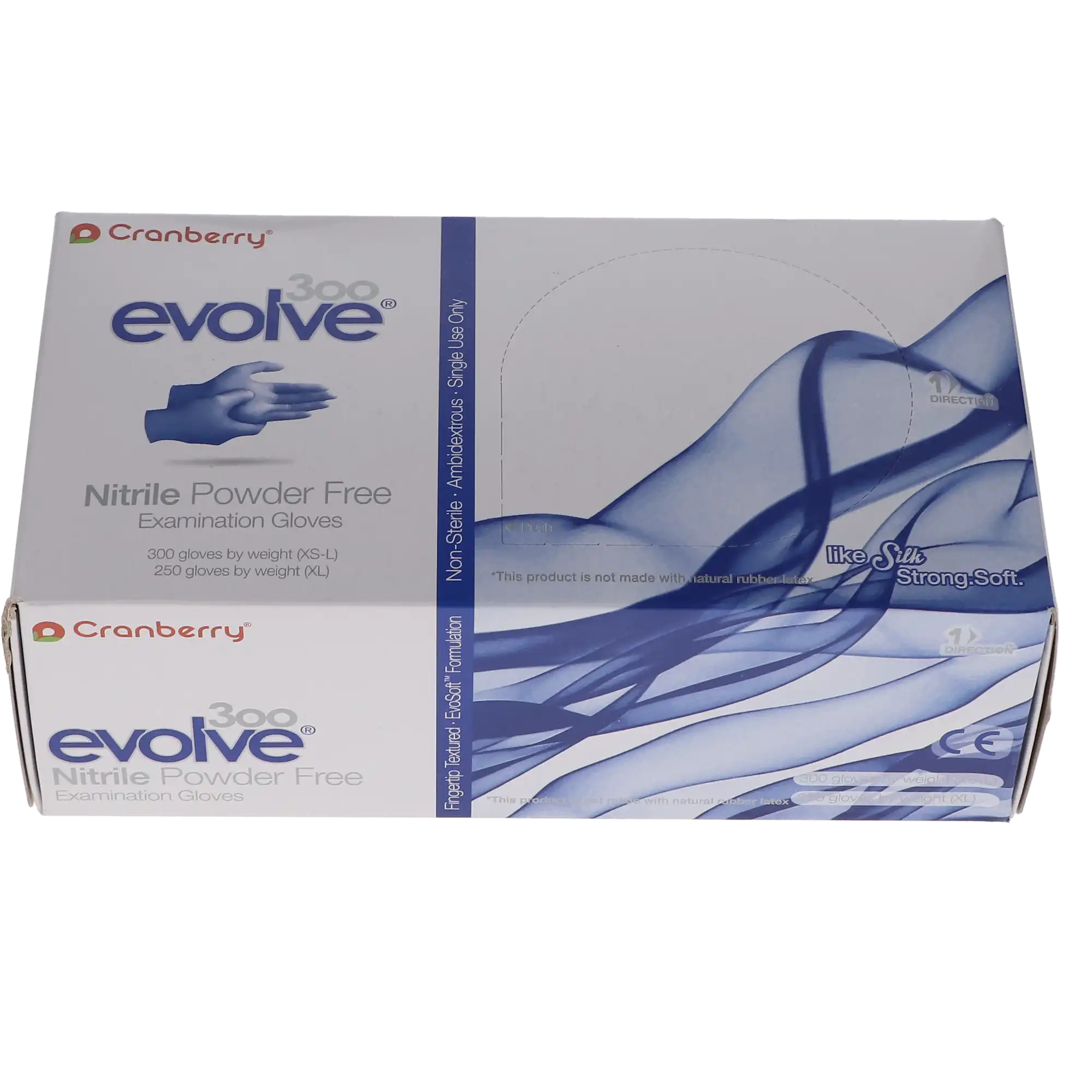 Cranberry Evolve 300 Nitrile Exam Gloves, Powder-Free, Non-Sterile, Medium, Royal Blue, 300/Box, CR3307 thumbnail 13