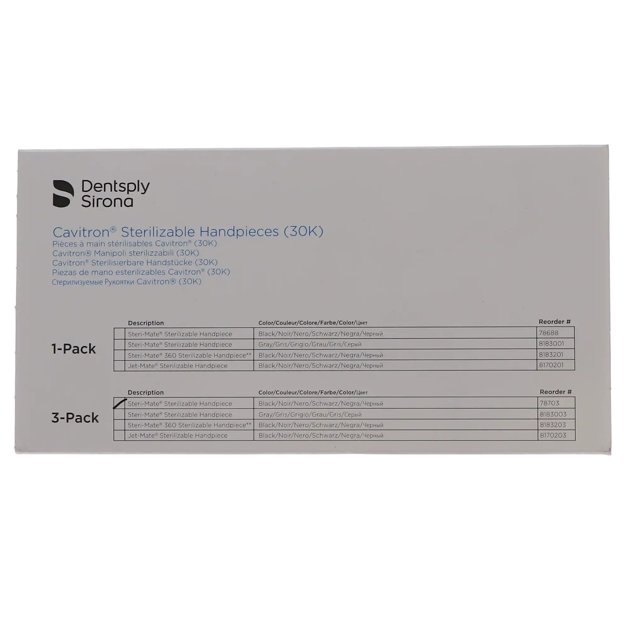 Dentsply Cavitron Steri-Mate Detachable Sterilizable Ultrasonic Scaler Handpiece, Black, 3/Pk, 78703 thumbnail 13