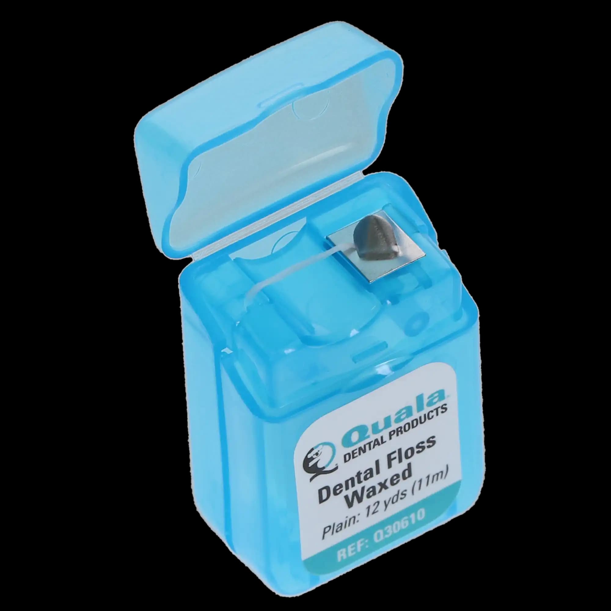 Quala Dental Floss, Nylon, Waxed, Unflavored, Patient-Sized 12 yds, 72/Bx, Q30610 - Dental Floss, Nylon, Waxed, Unflavored, 12 yds, 72/Pk, Q30610 - Image 1