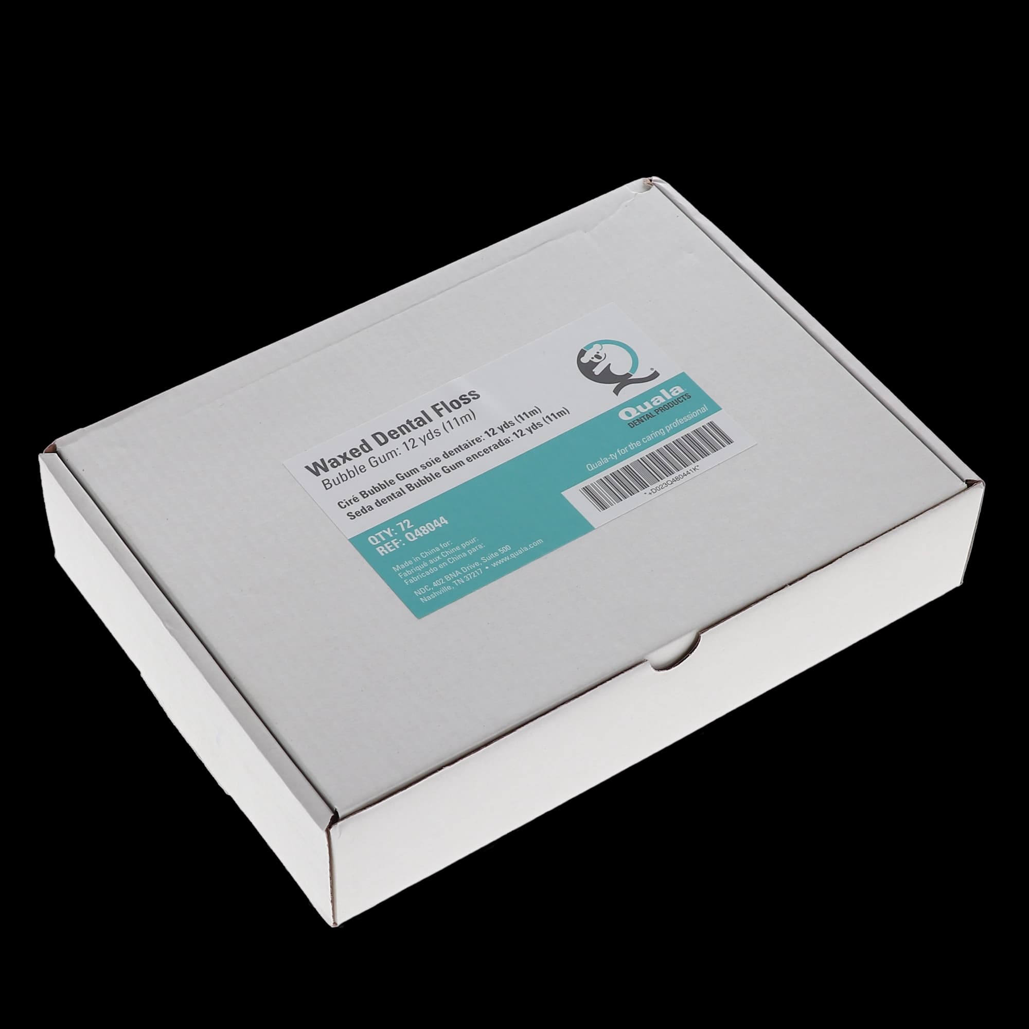 Quala Dental Floss, Nylon, Waxed, Bubblegum, 12 yds, Patient-Size Dispensers, 72/Box thumbnail 5