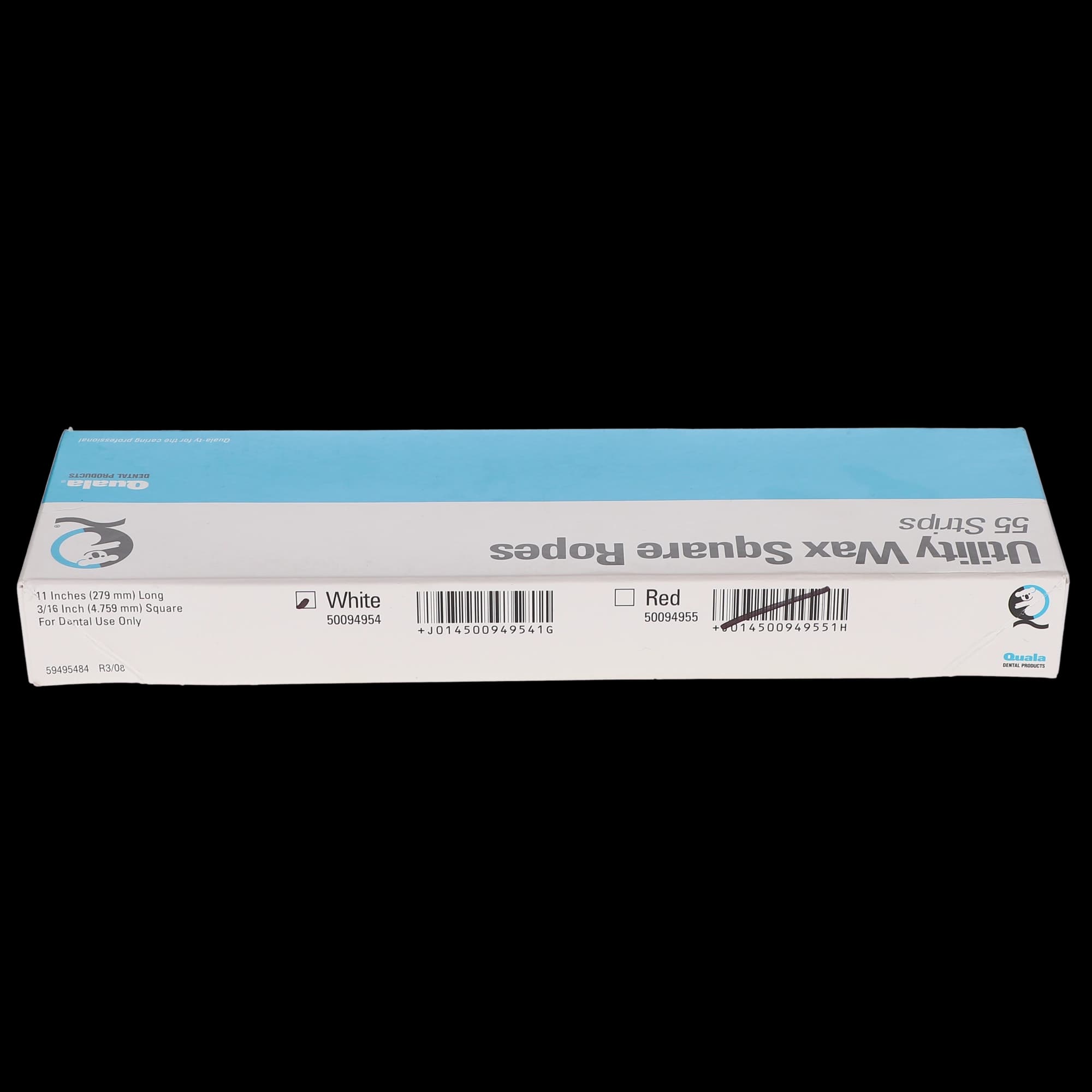 Quala Utility Wax Square Ropes, White, 55/Pk, 50094954 thumbnail 4