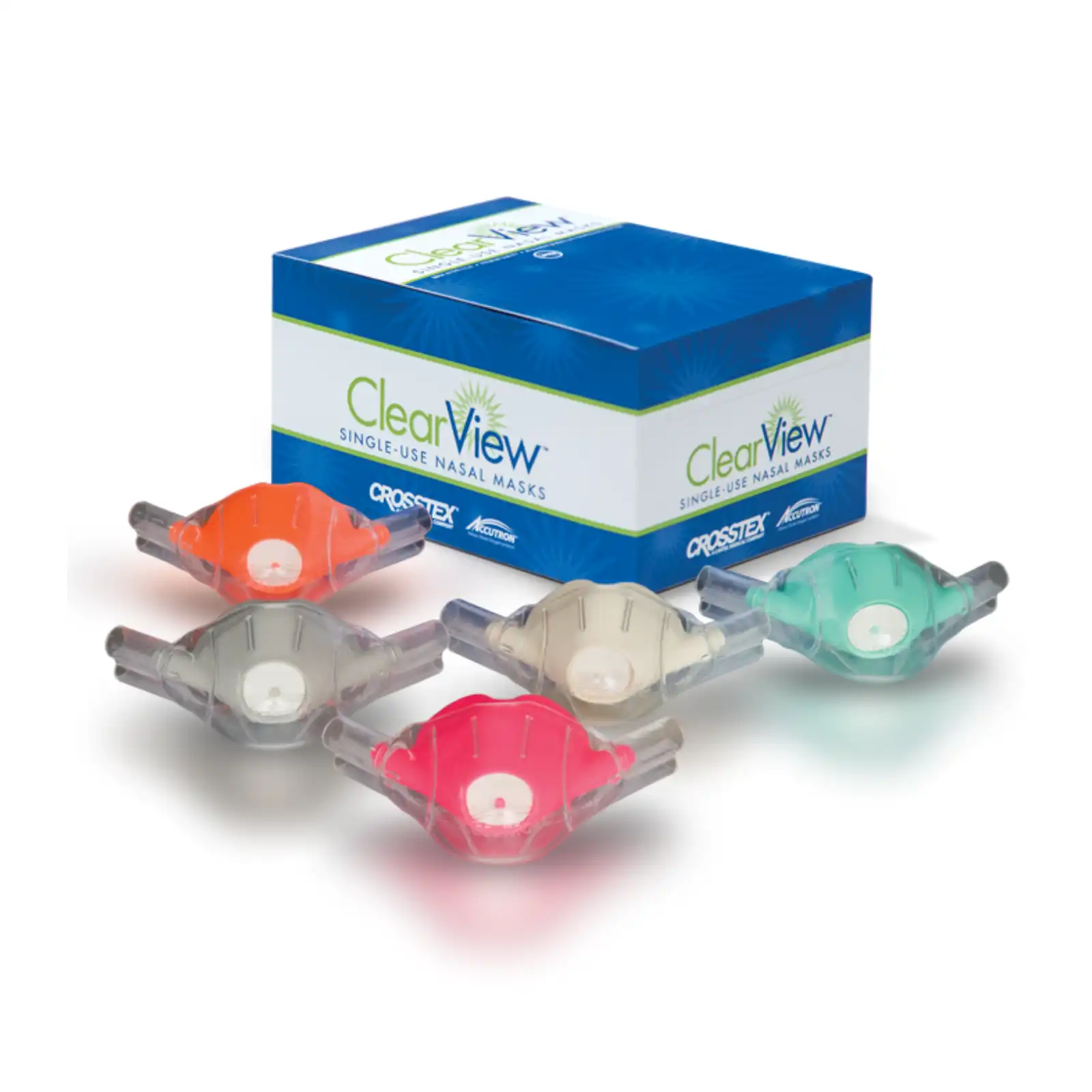 Accutron ClearView Single-Use Nasal Hoods, Pedo, Unscented Gray, 12/Box, 33037-9 thumbnail 2